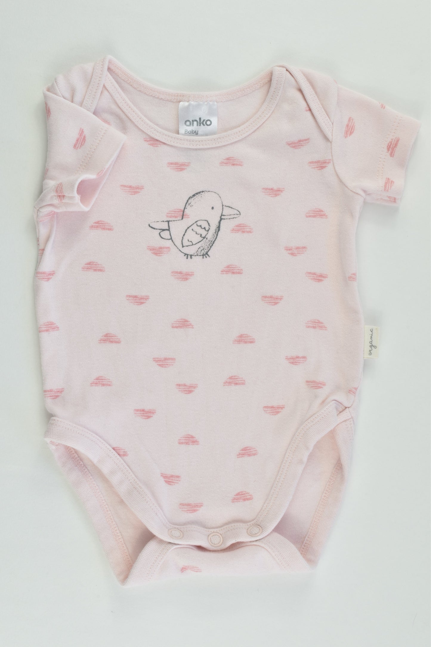 Anko Size 000 Bird Organic Bodysuit