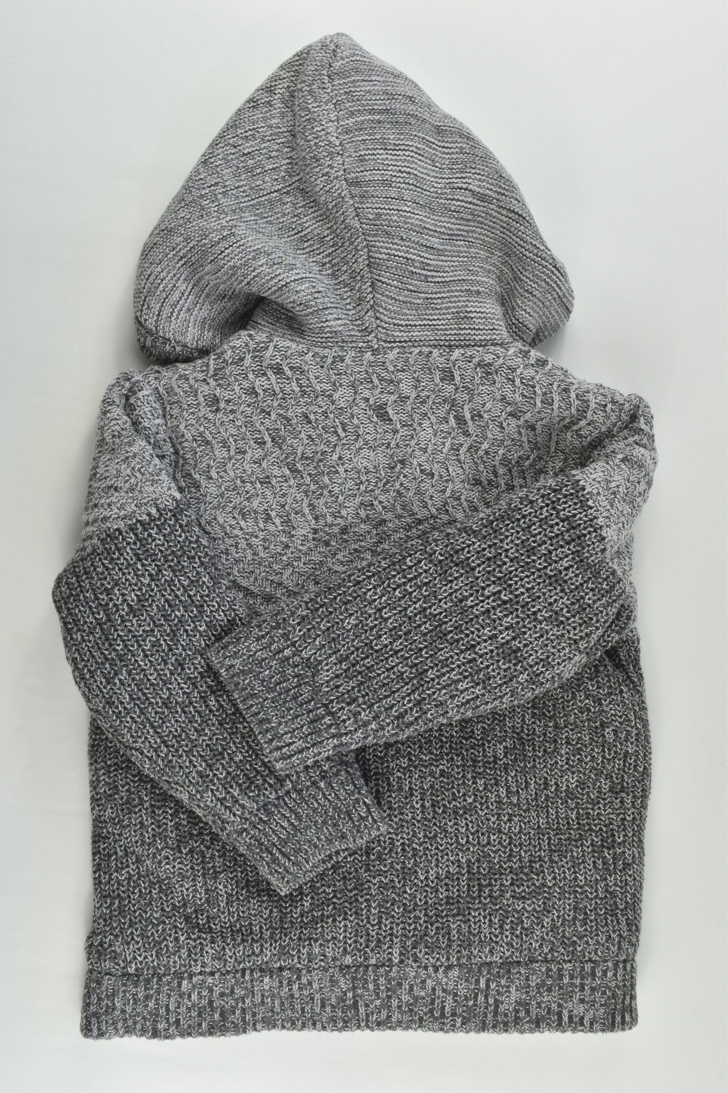 Anko Size 1 Warm Knitted Jumper wirh Hood and Fluffy Lining