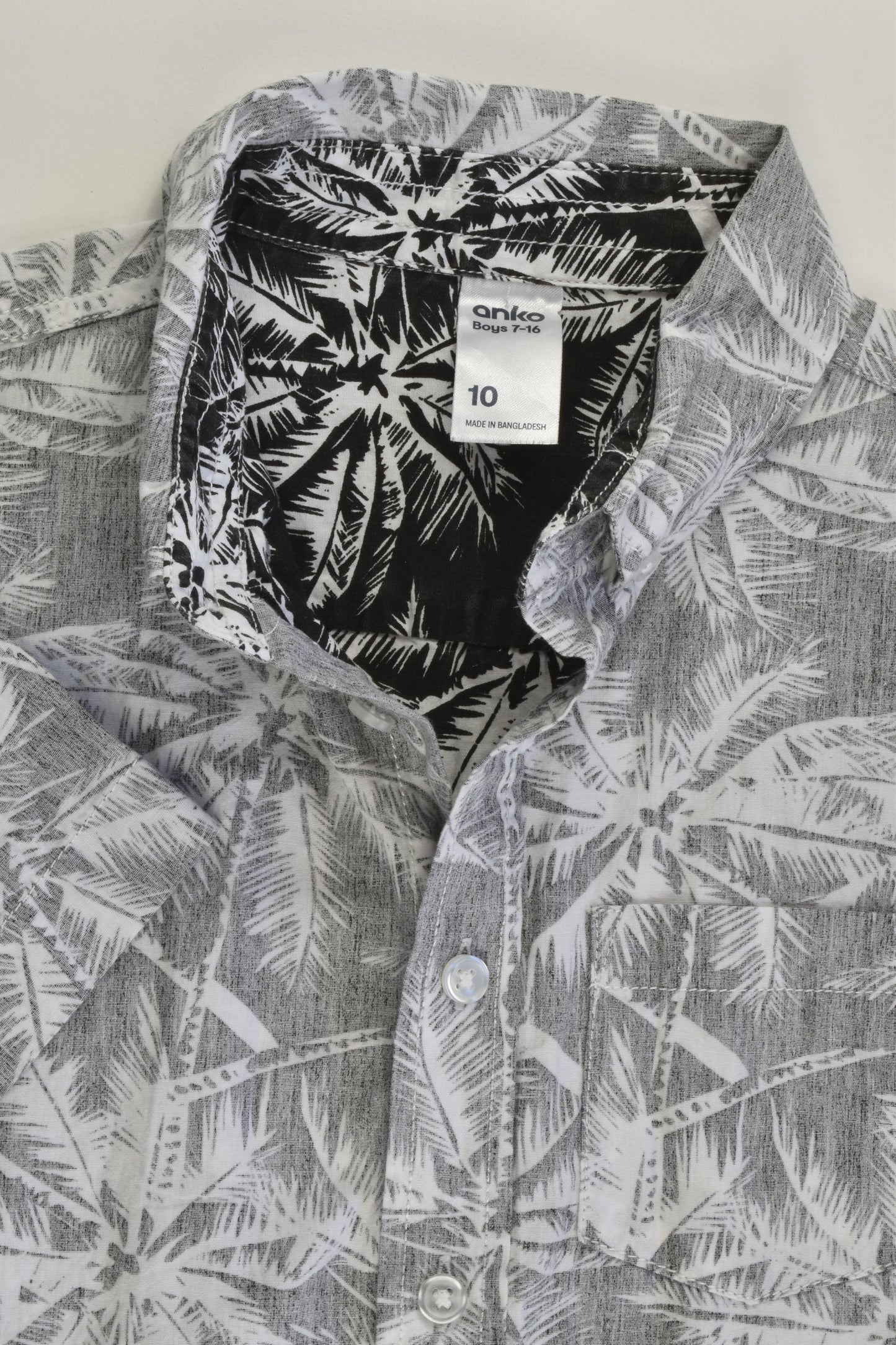 Anko Size 10 Palm Trees Shirt
