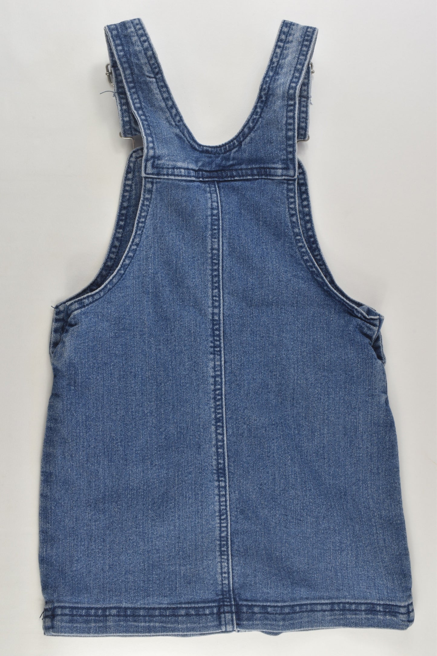 Anko Size 4 Stretchy Denim Pinafore Dress