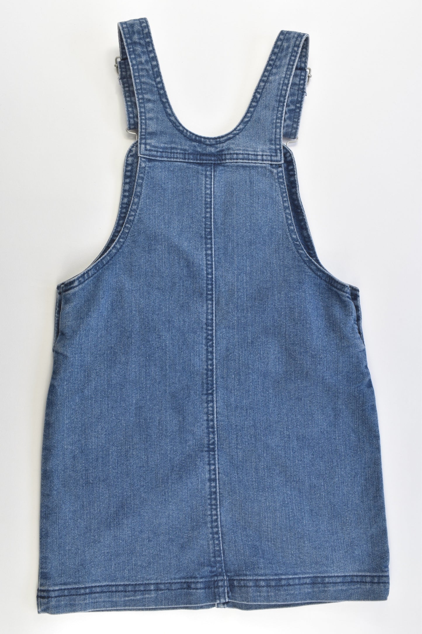 Anko Size 7 Stretchy Denim Pinnie Dress
