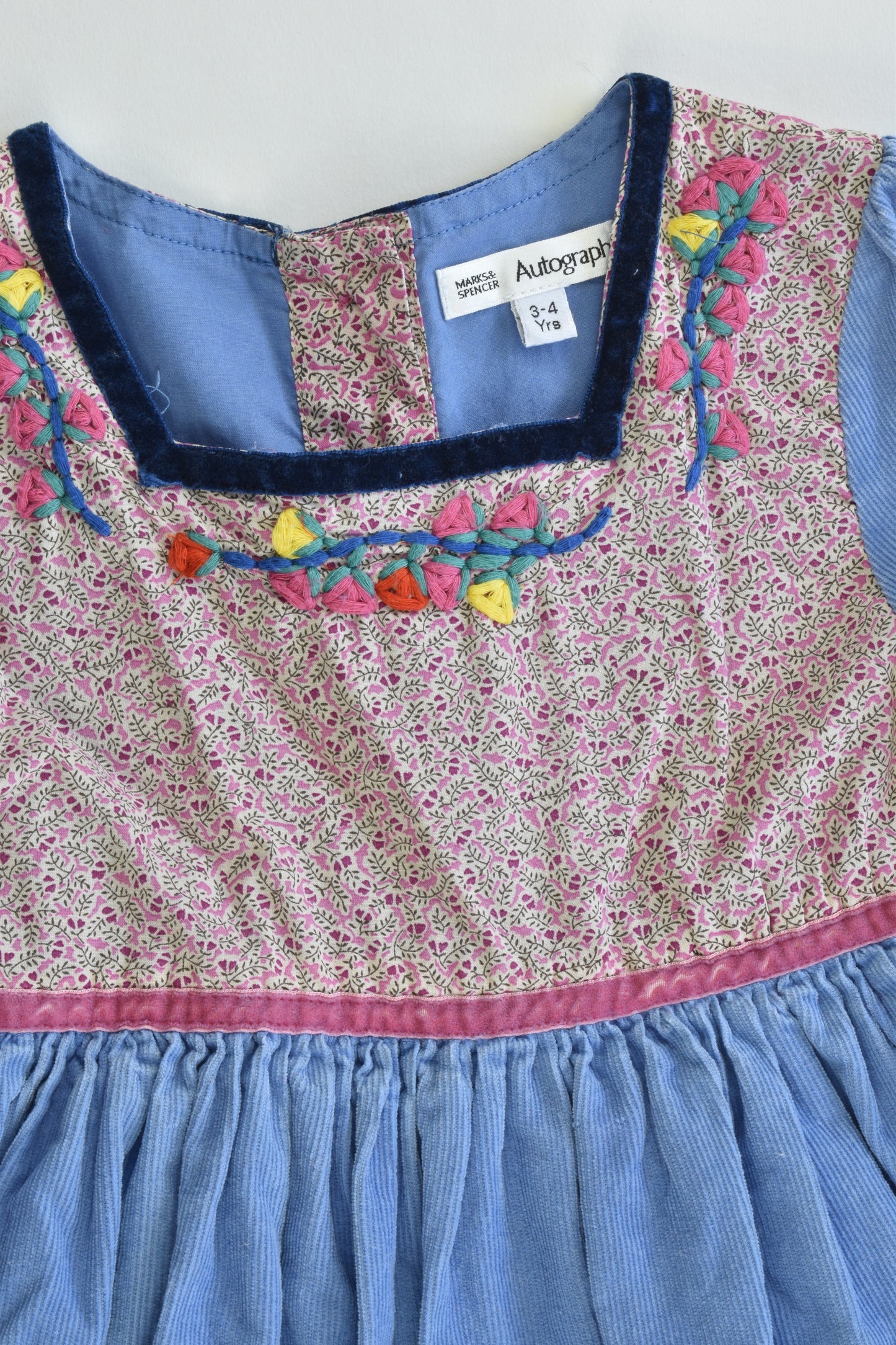 Autograph by M&S Size 3-4 (104 cm) Soft and Stretchy Lined Cord Dress