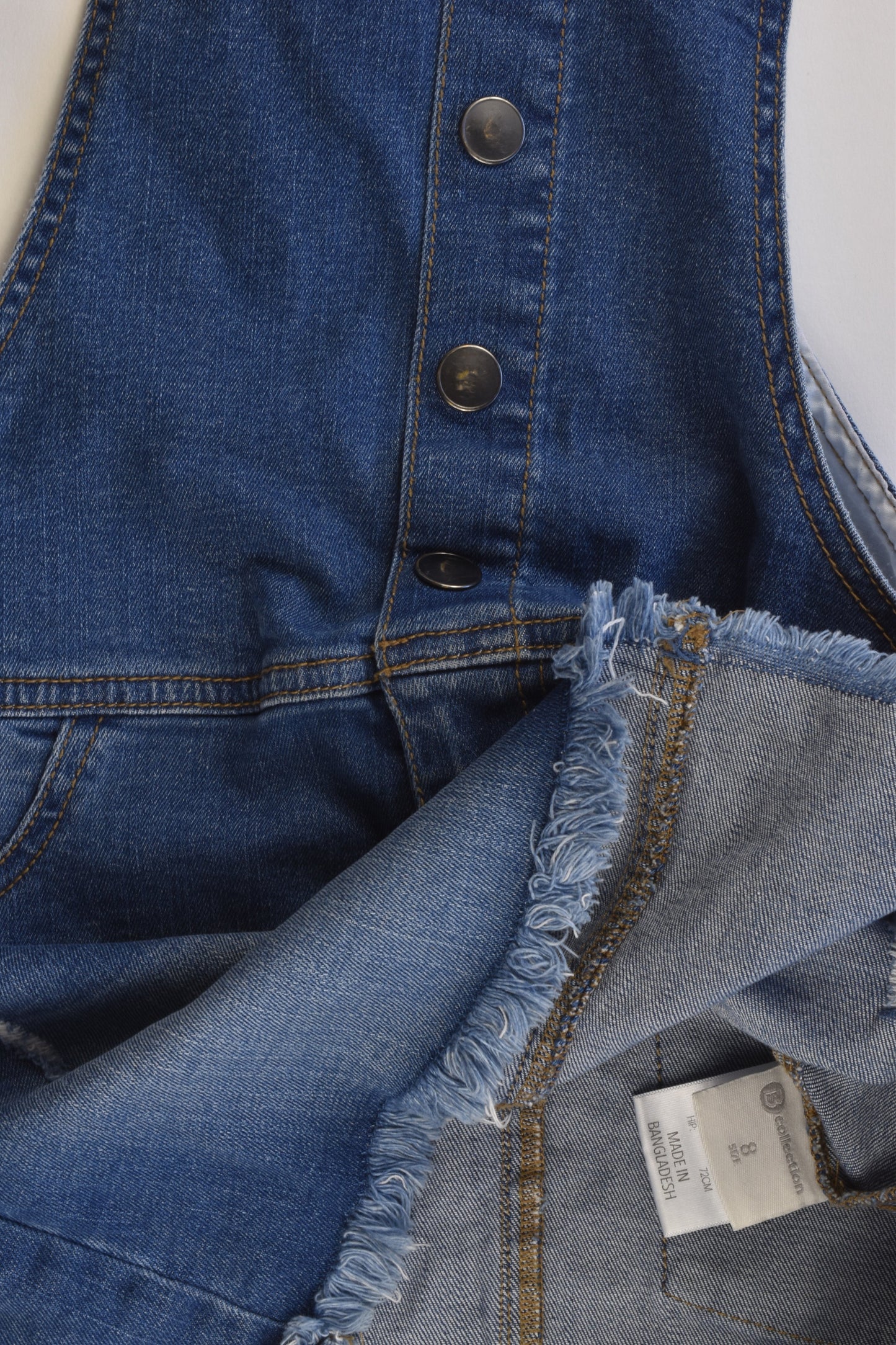 B Collection Size 8 Stretchy Denim Dress