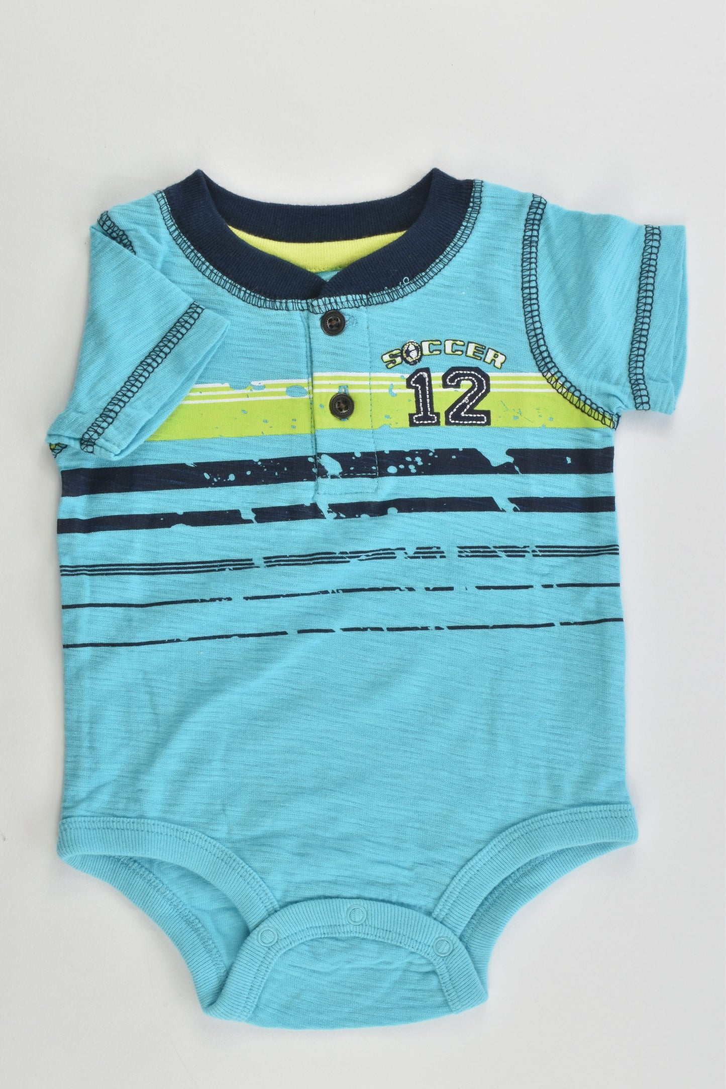 BabiesRus Size 000 (0-3 months) 'Soccer 12' Bodysuit