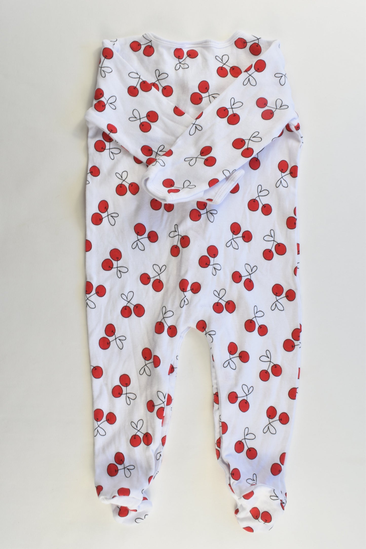 Baby Baby Size 0 (6-12 months) Cherries Footed Romper
