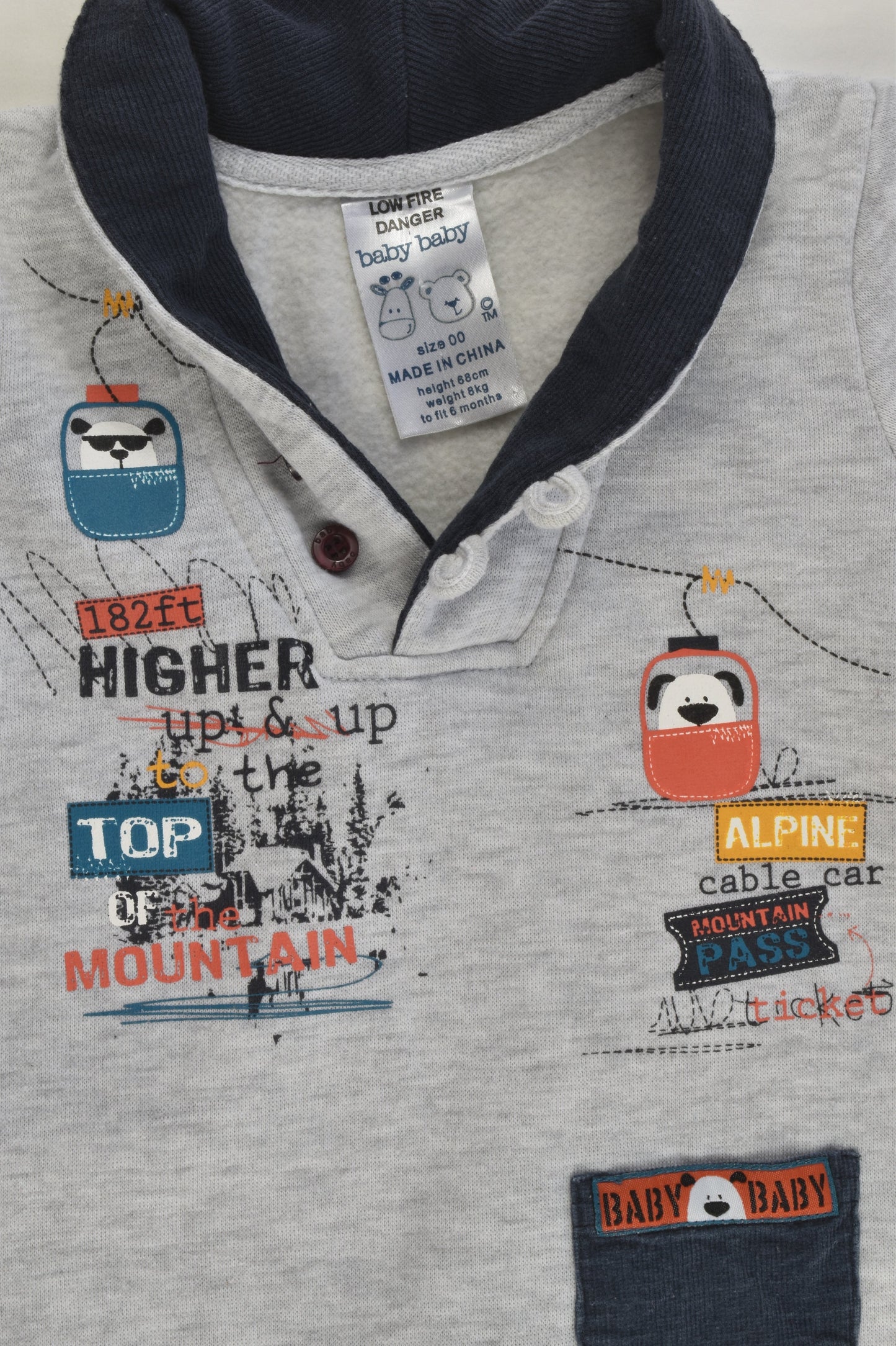 Baby Baby Size 00 'Albine Cable Car' One Piece