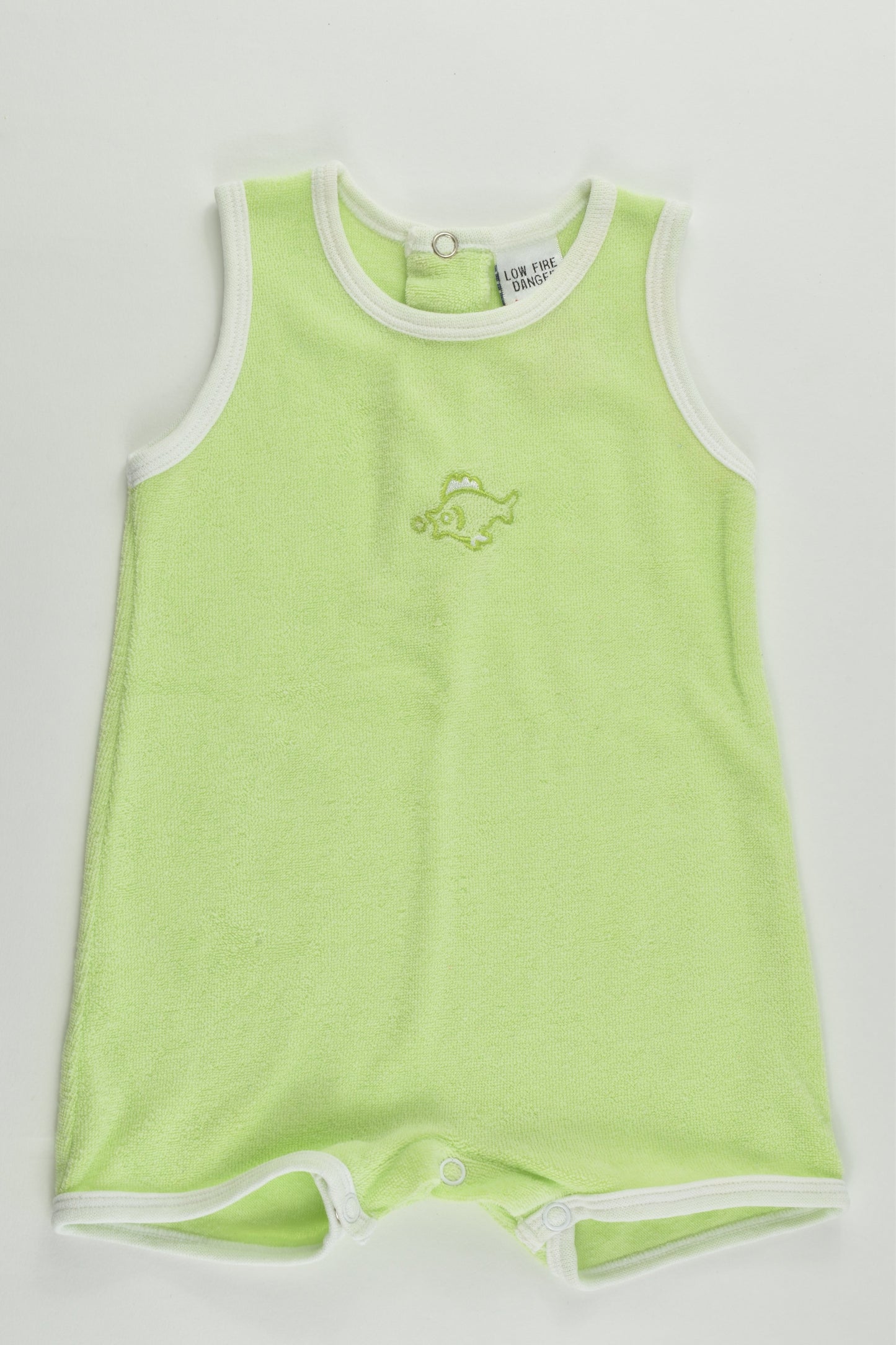 Baby Baby Size 0000 (Newborn, 54 cm) Vintage (?) Fish Terry Playsuit