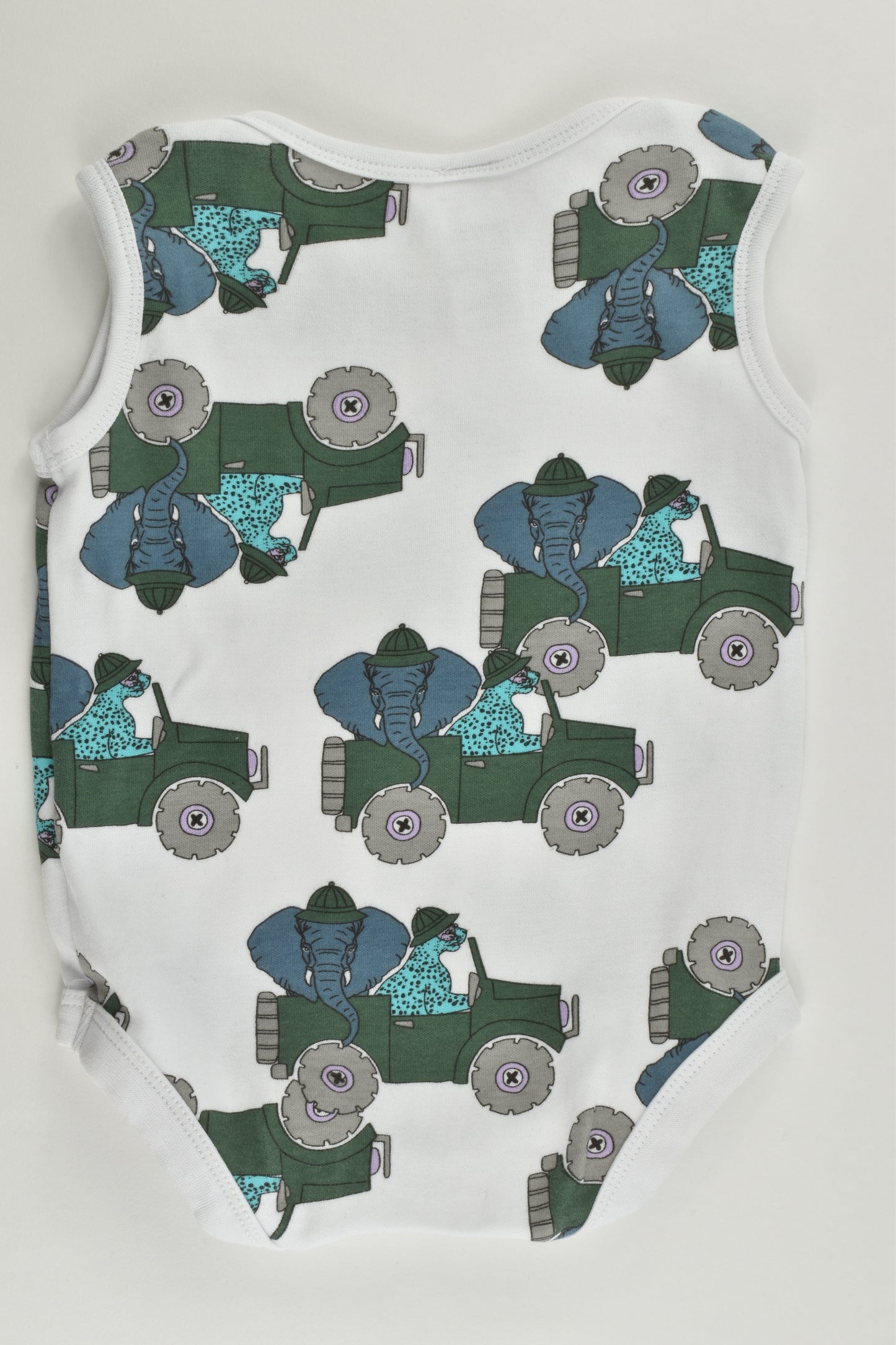 Baby Berry Organic Size 1 (12-18 months) Safari Bodysuit