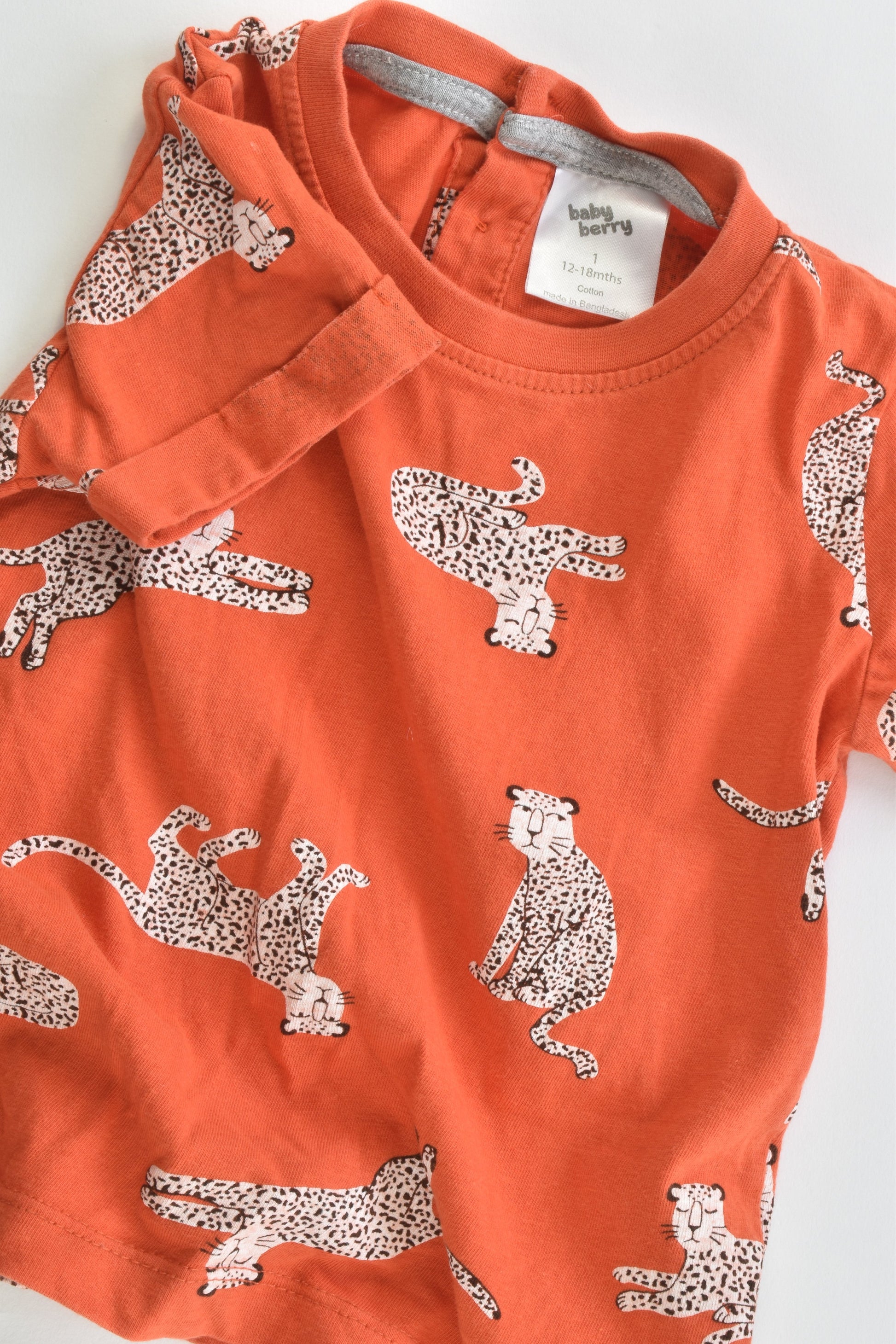 Baby Berry Size 1 (12-18 months) Leopard T-shirt