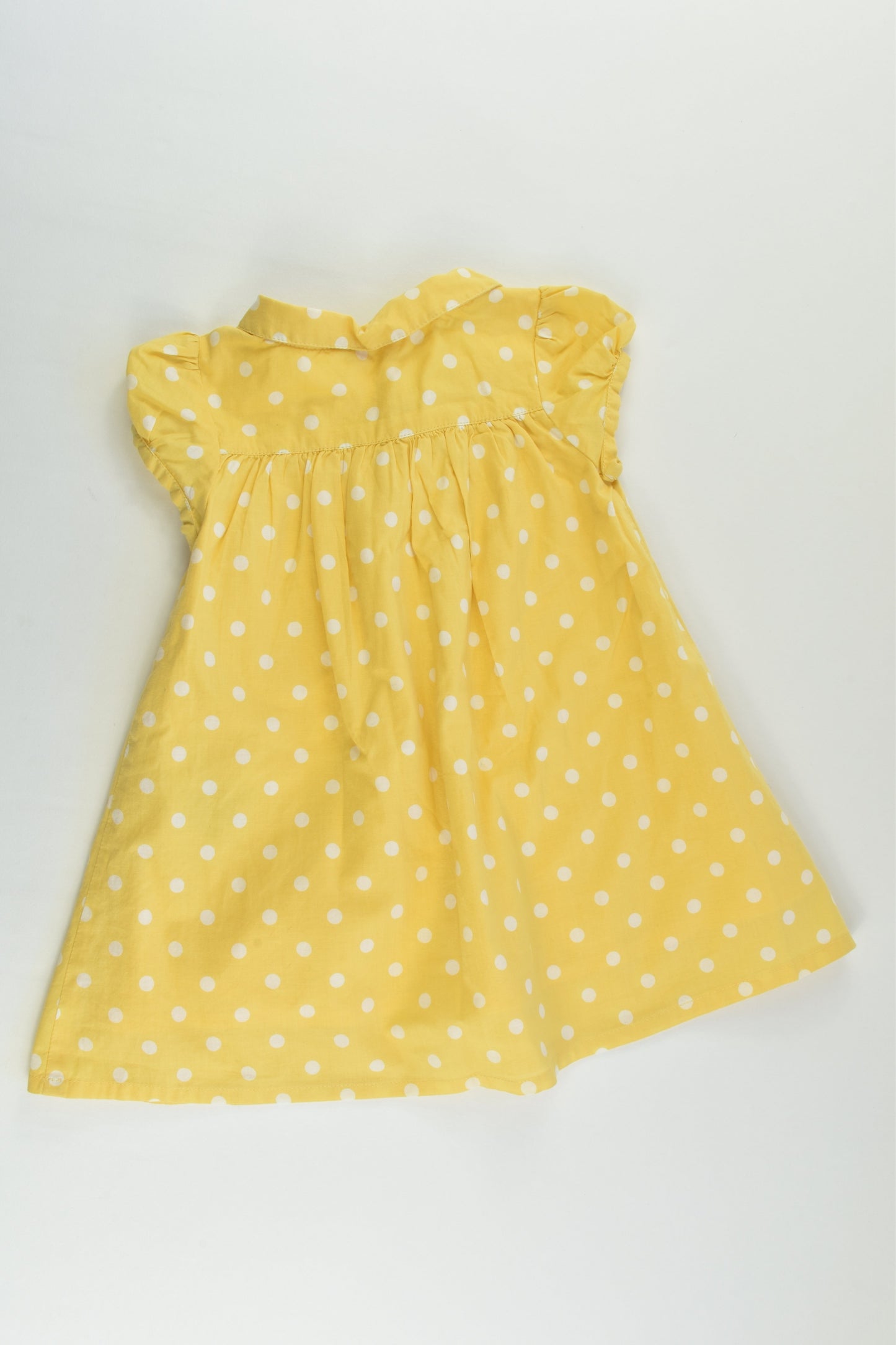 Baby Boden Size 00 (3-6 months) Lined Polka Dots Dress