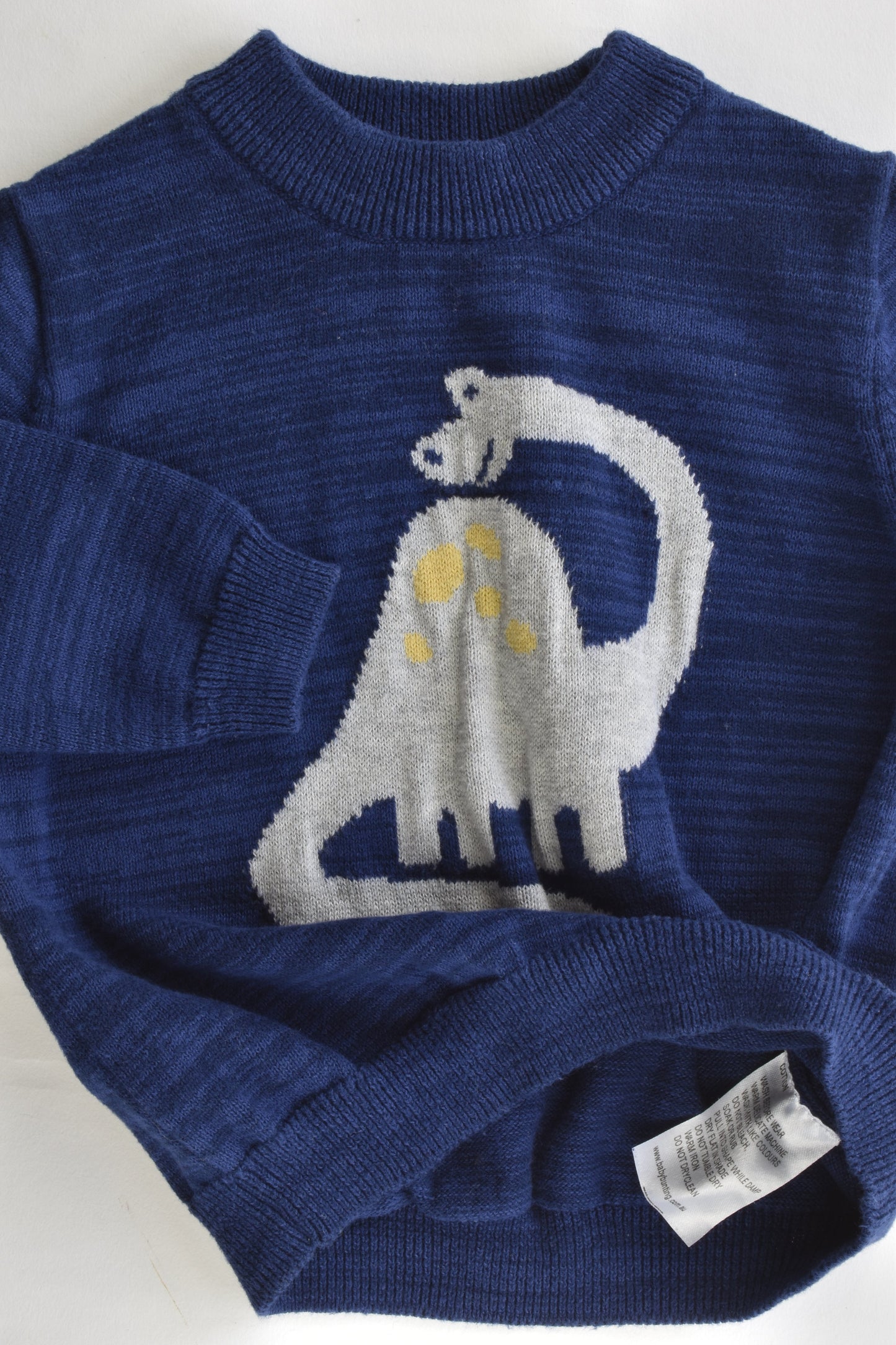 Baby Bunting Size 00 Dinosaur Knitted Jumper