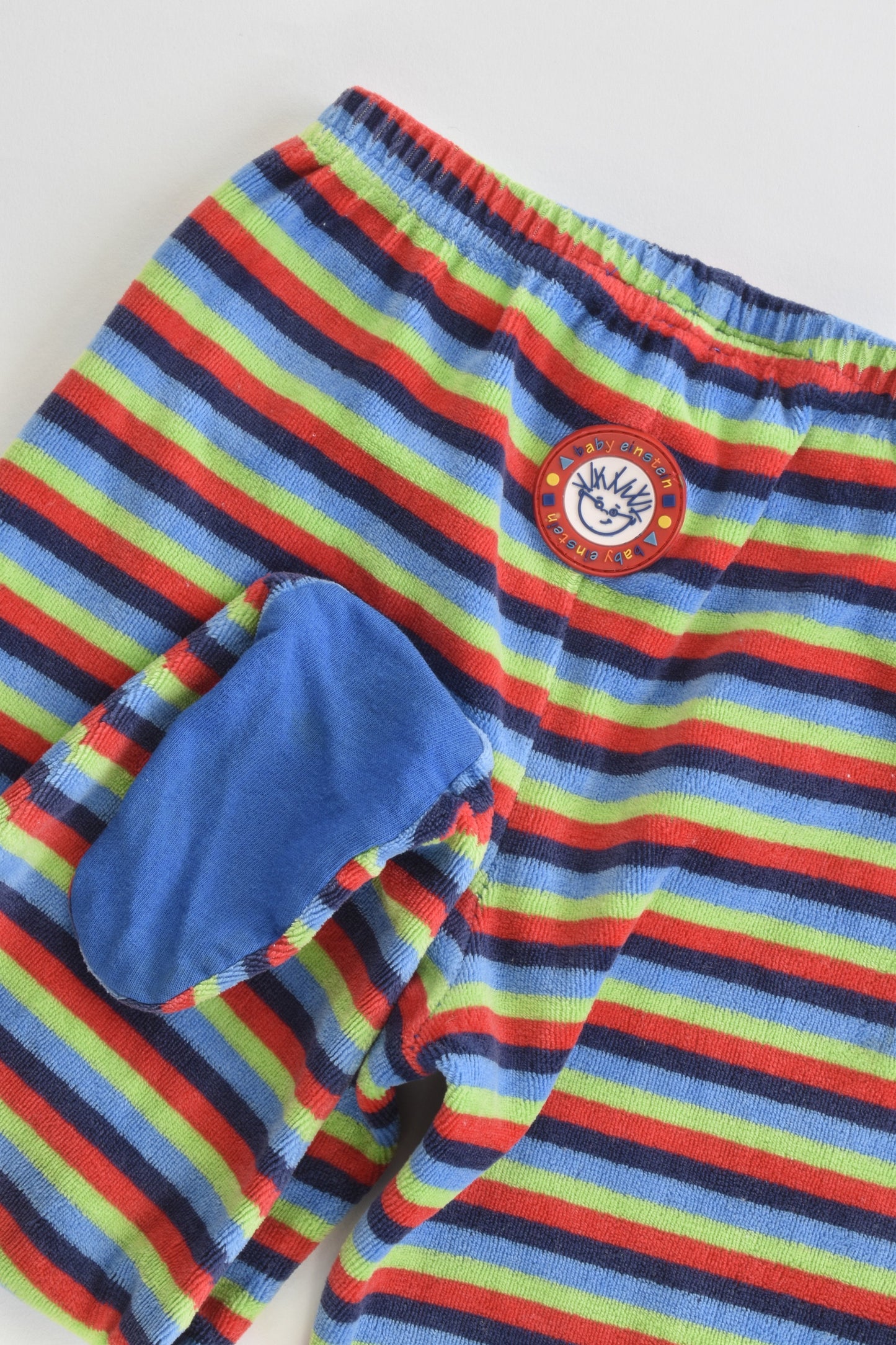 Baby Einstein by Target Size 1 Footed Striped Velour Pants