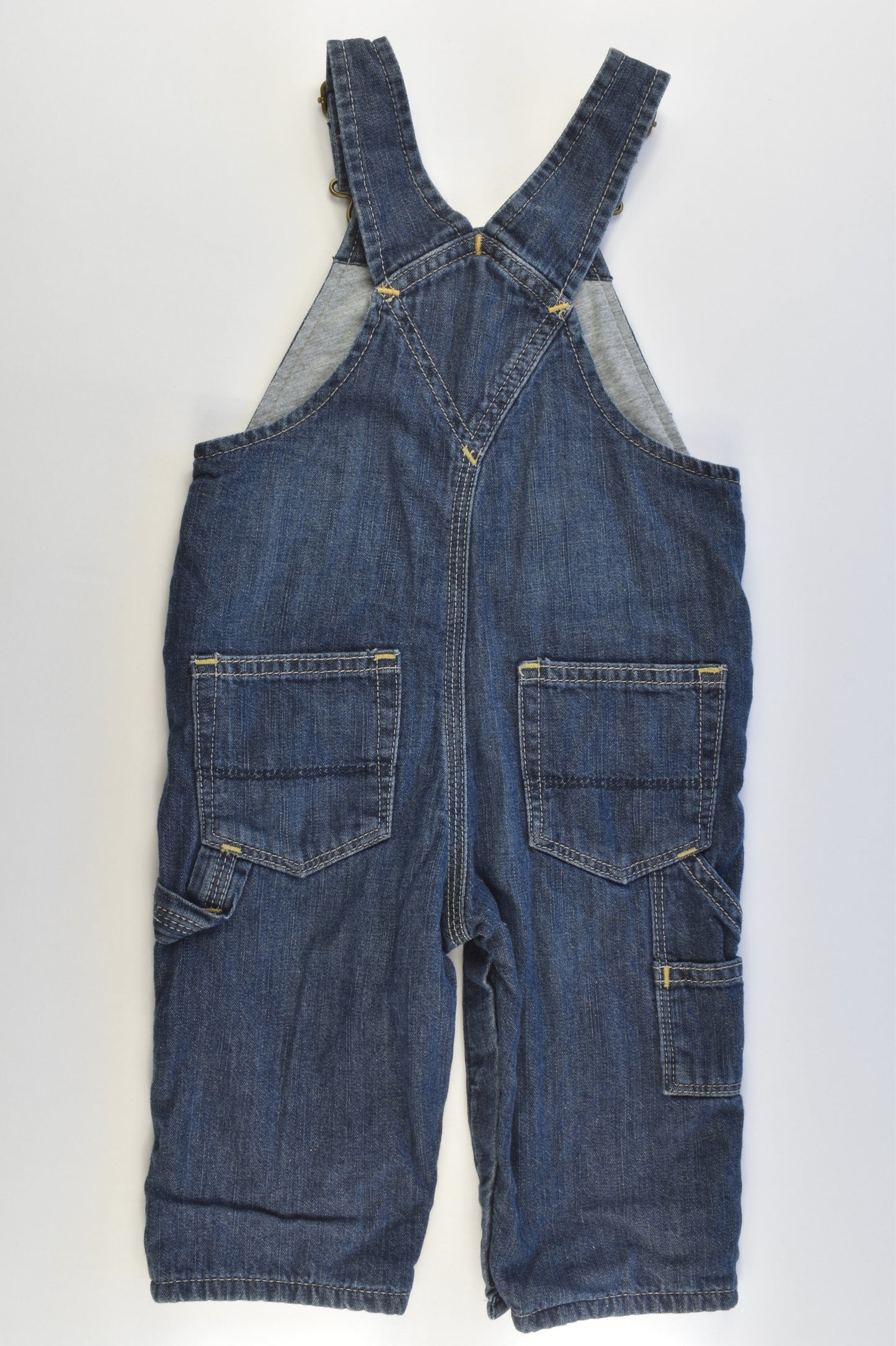 Baby Gap Size 0 (6-12 months, 70 cm) Lined Denim Overalls