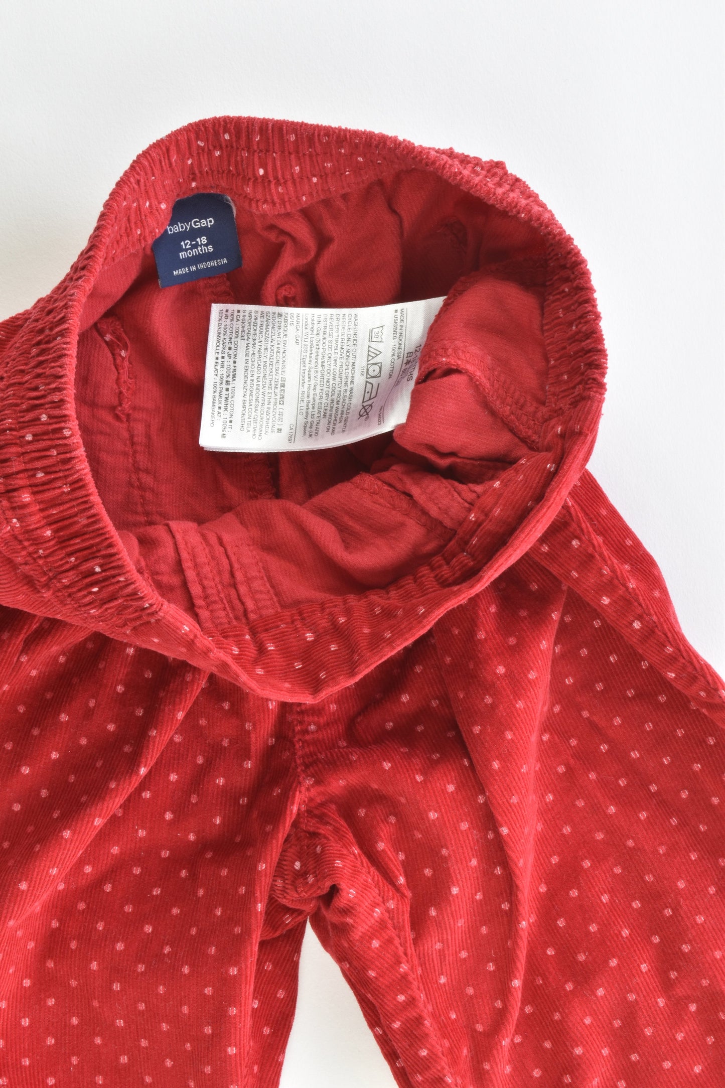 Baby Gap Size 12-18 months Soft Cord Pants