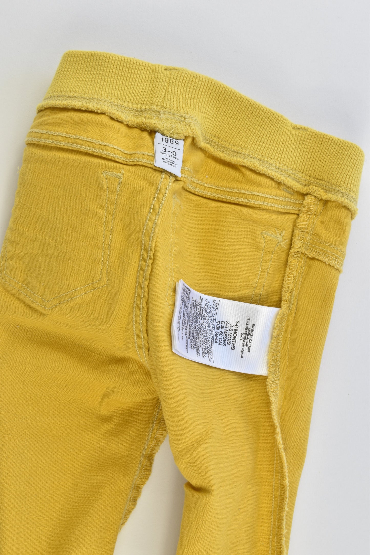 Baby Gap Size 3-6 months (00) Mustard Stretchy Pants