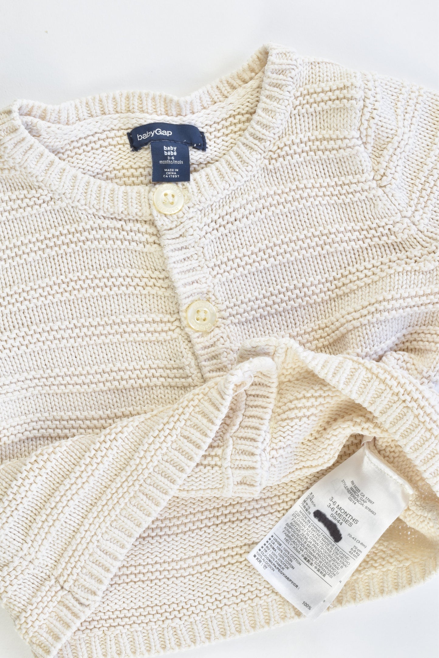 Baby Gap Size 3-6 months Knitted Cardigan