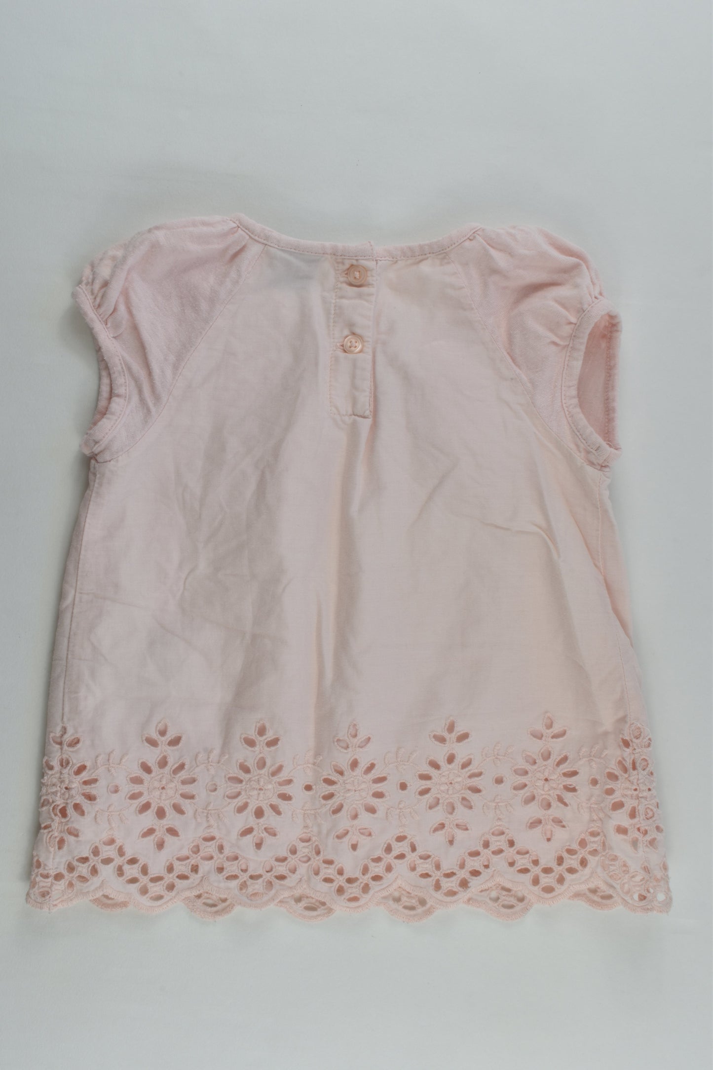 Baby Gap Size 3 Lined Lace Hem T-shirt