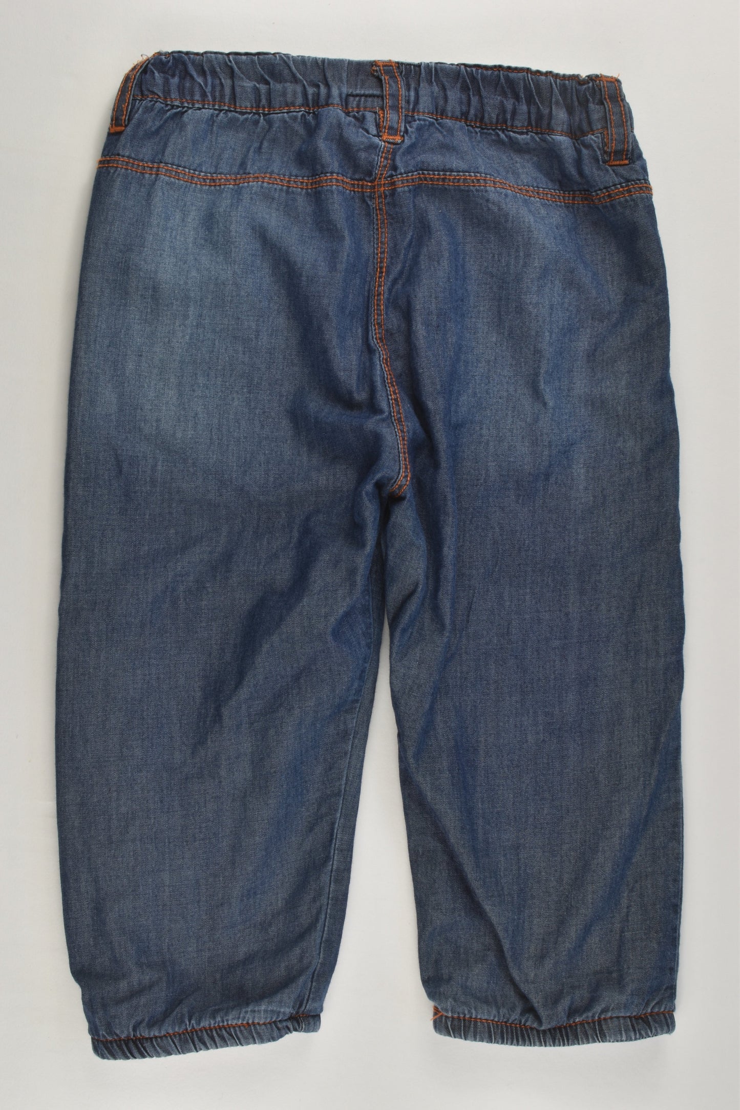 Baby Go Size 0-1 (80 cm) Lined Lightweight Denim Pants