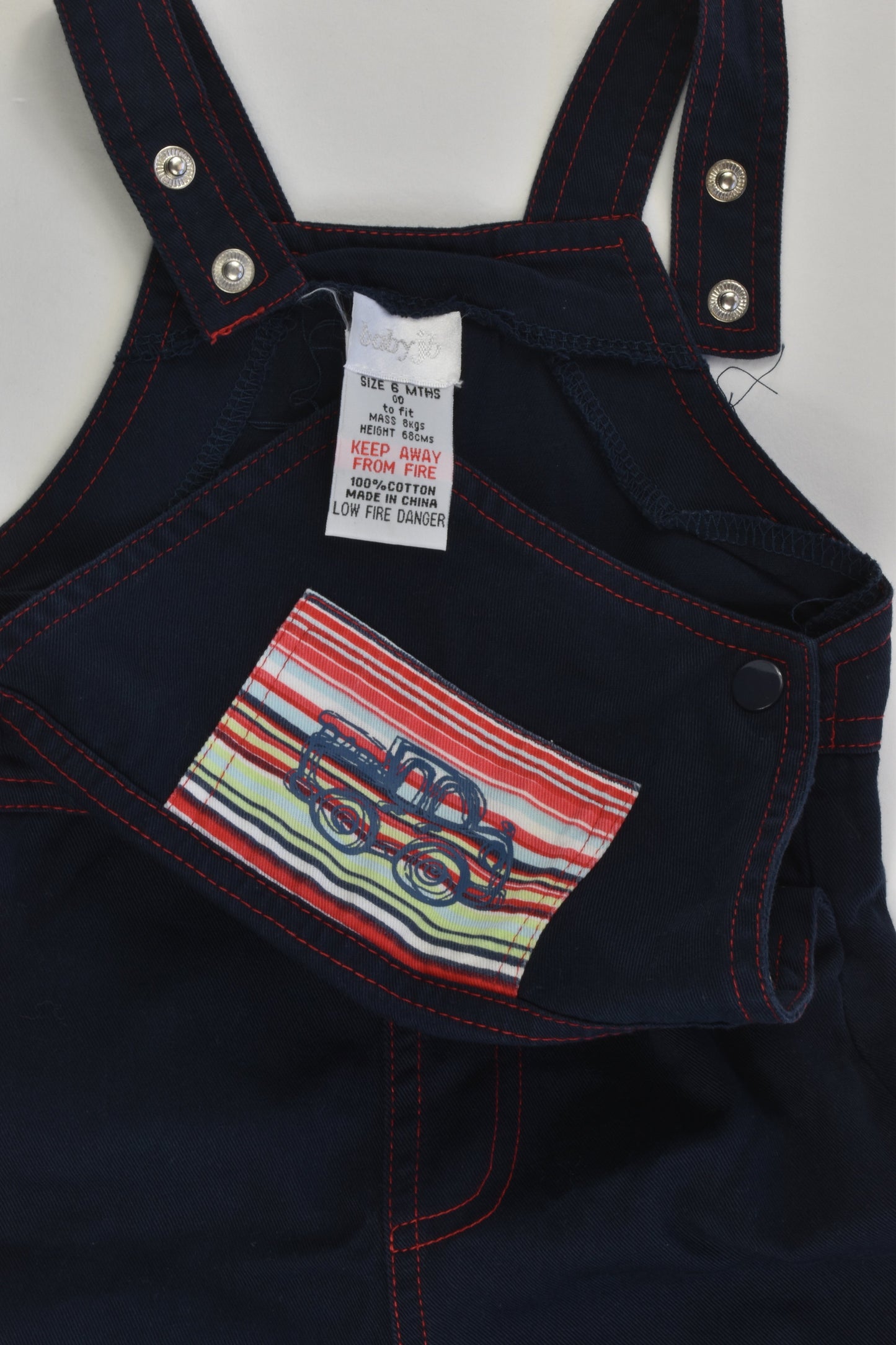 Baby JB Size 00 (6 months) Car Overalls