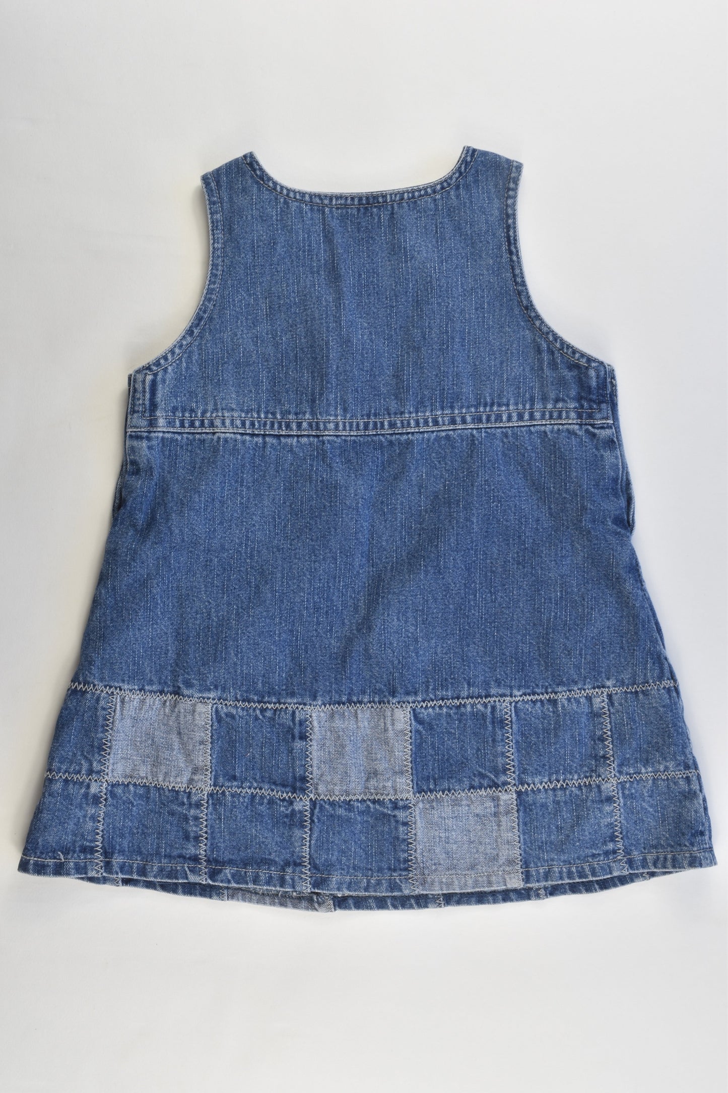 Baby World Size 0 (Generous) Ladybugs Denim Dress