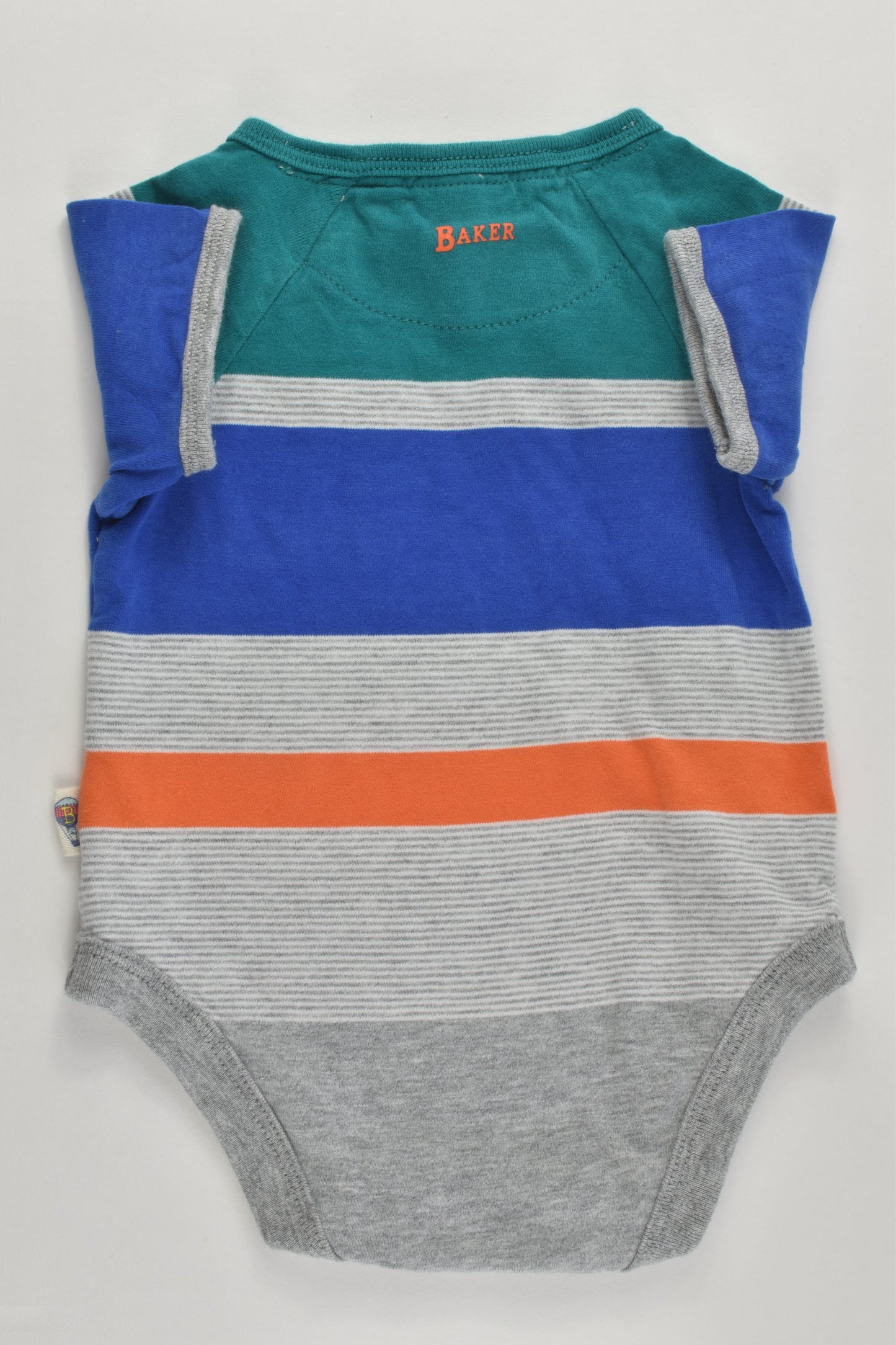 Baker Baby By Ted Baker Size 000 (0-3 months, 62 cm) Striped Bodysuit