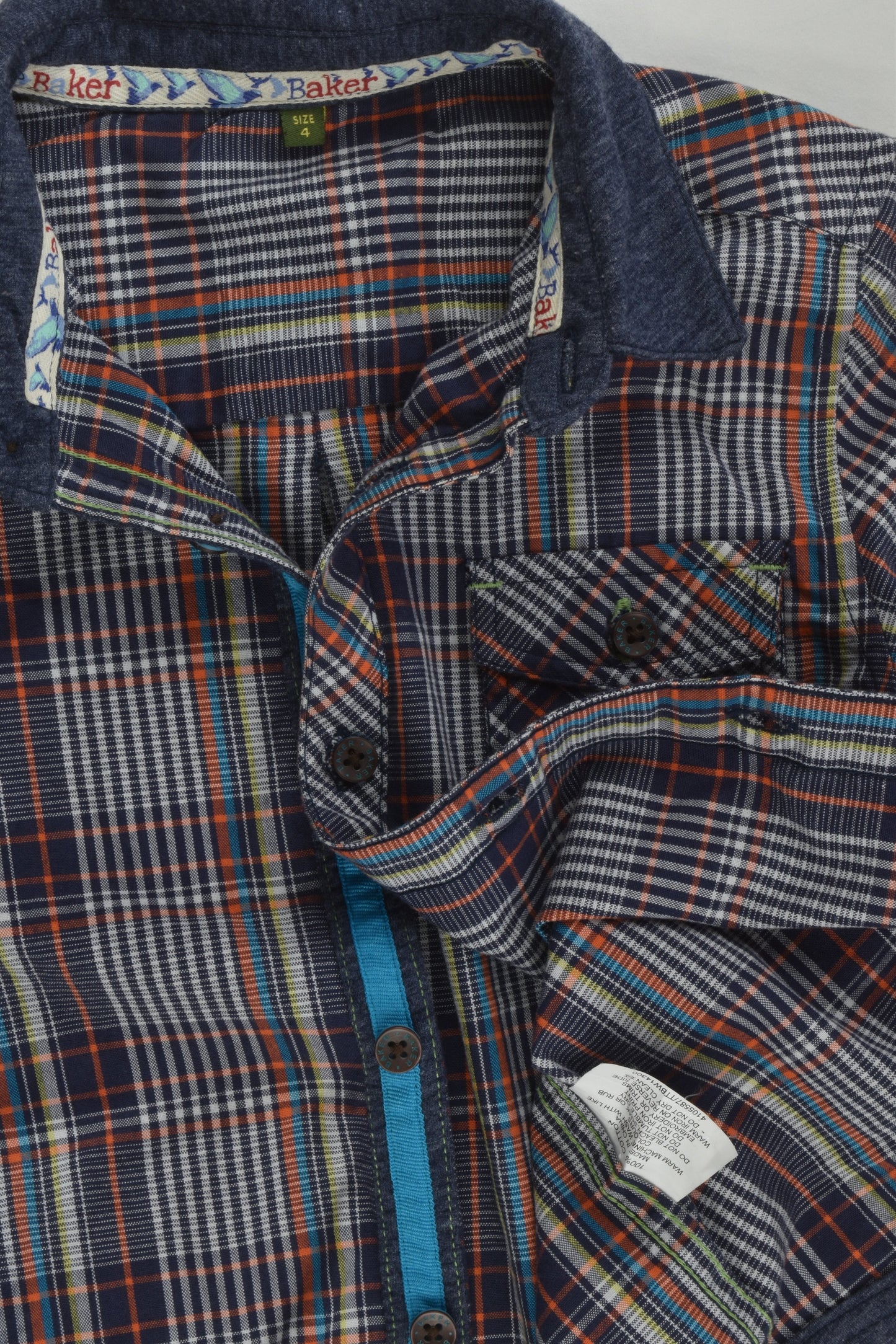 Baker Size 4 Checked Shirt