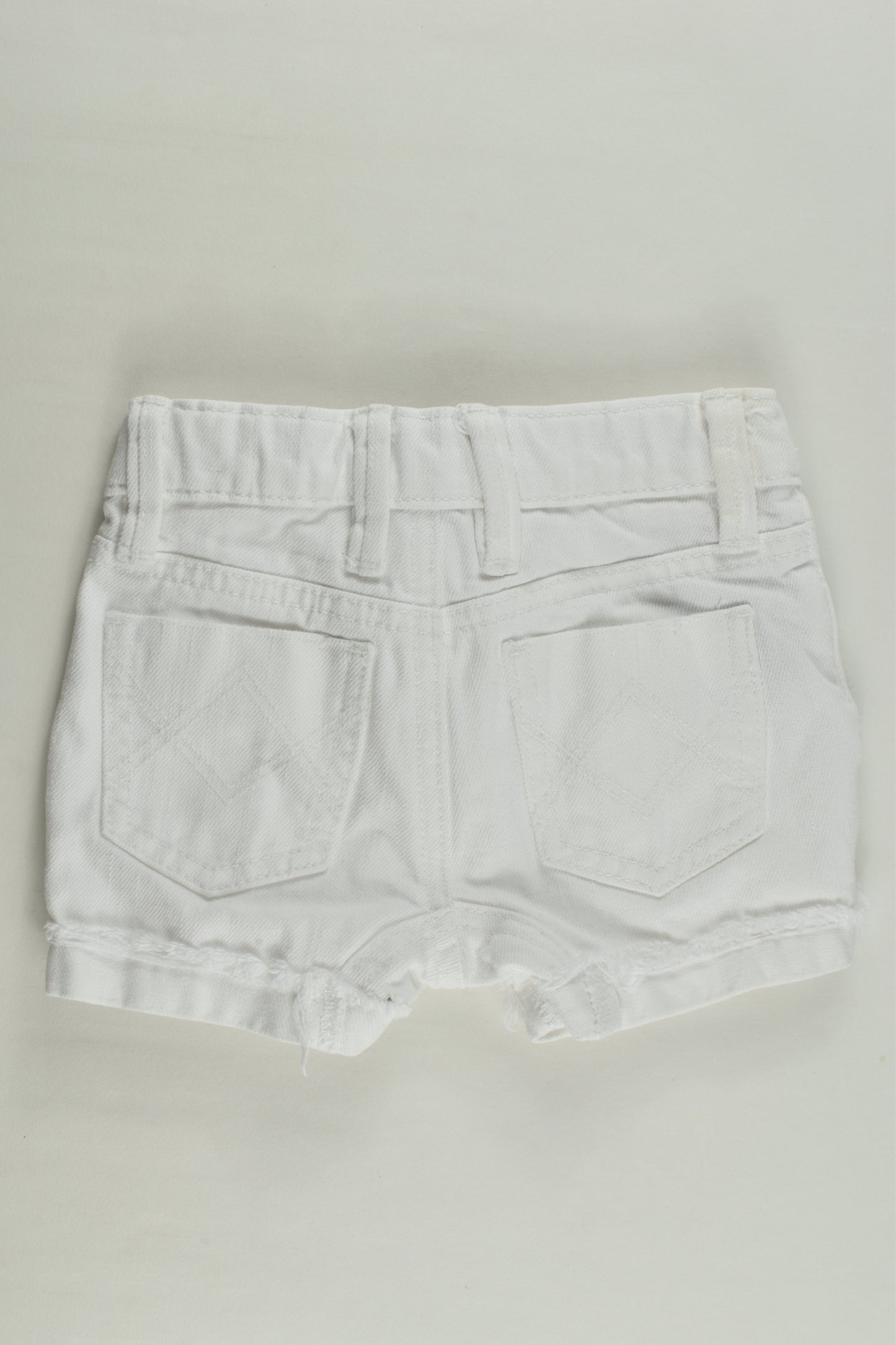 Bardot Junior Size 0 (74 cm) White Denim Shorts
