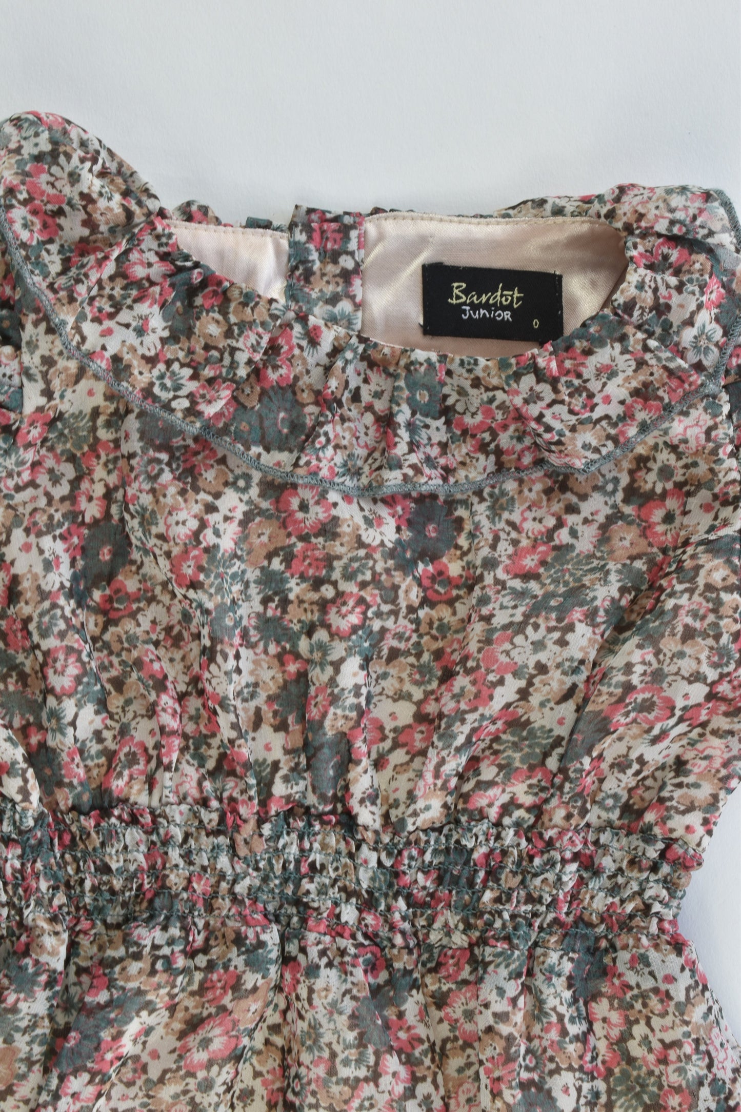 Bardot Junior Size 0 Floral Lined Dress