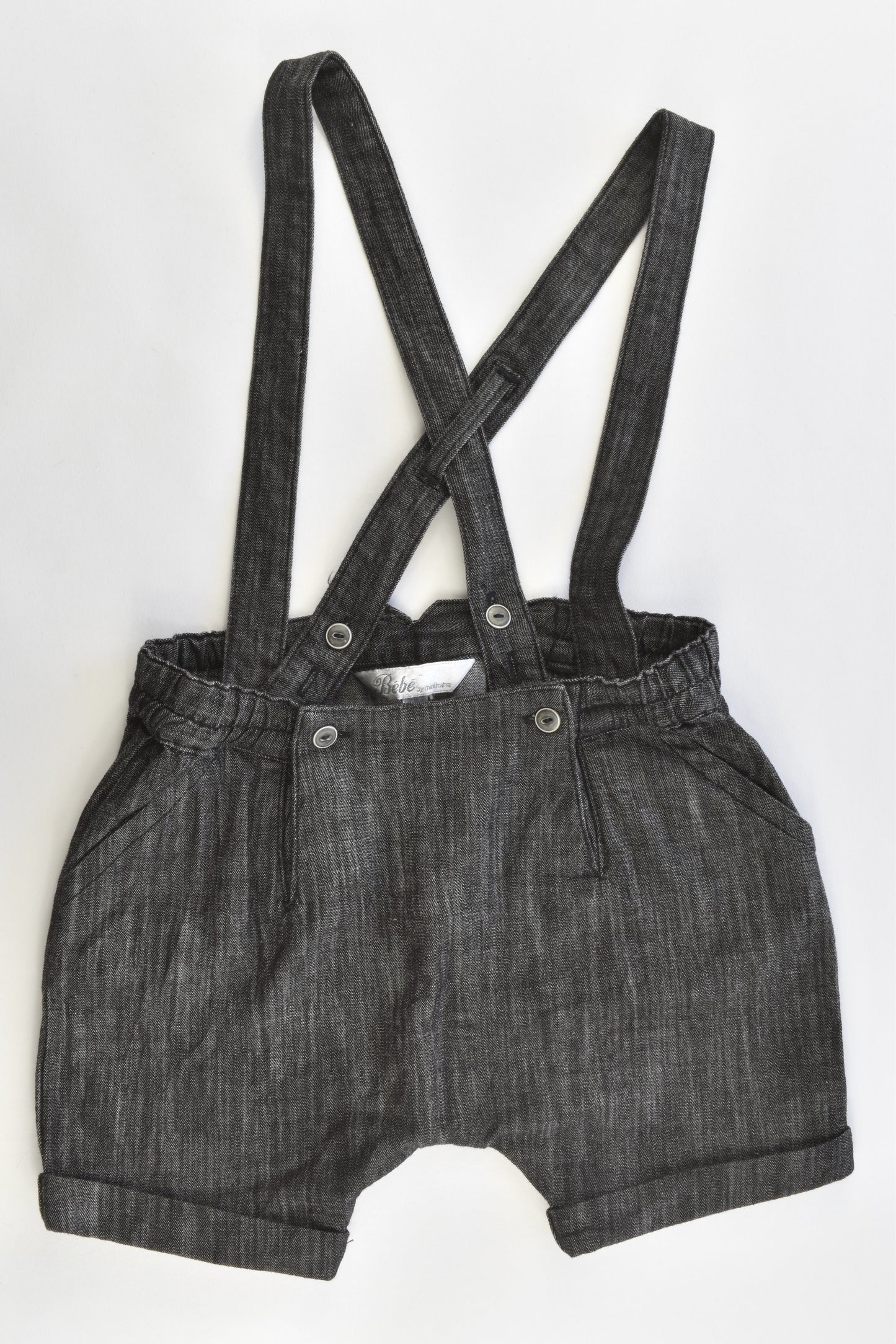 Bébé by Minihaha Size 2 (24 months) Soft and Stretchy Suspender Shorts