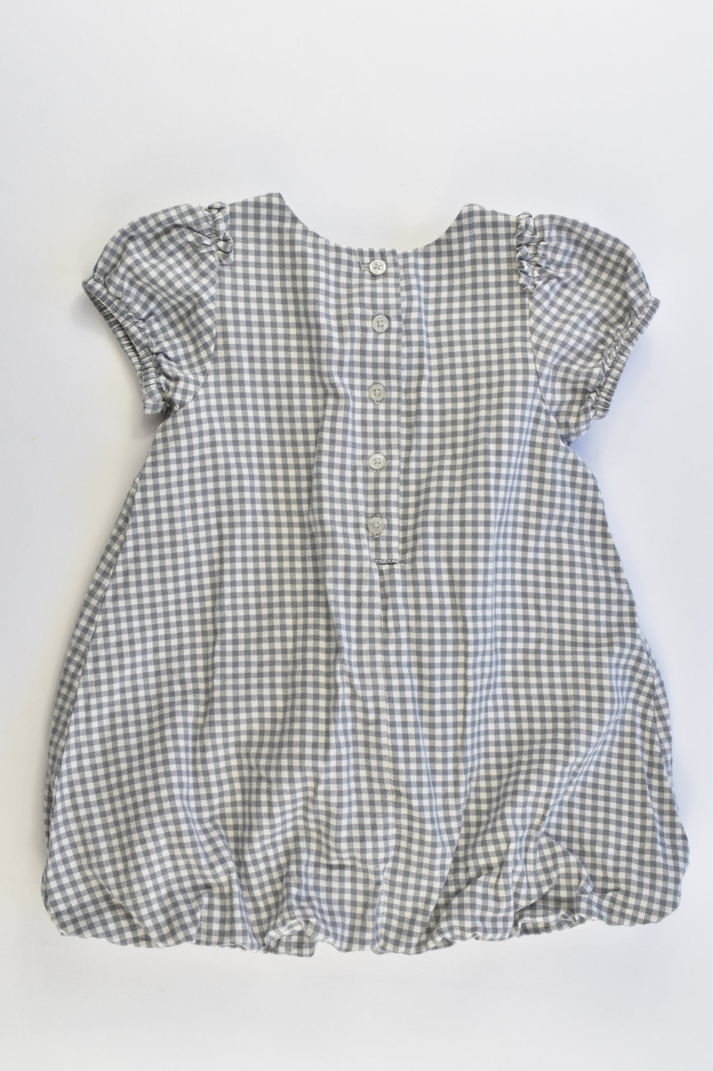 Benetton Baby (Italy) Size 00-0 (6-9 months, 67 cm) Lined Checked Dress