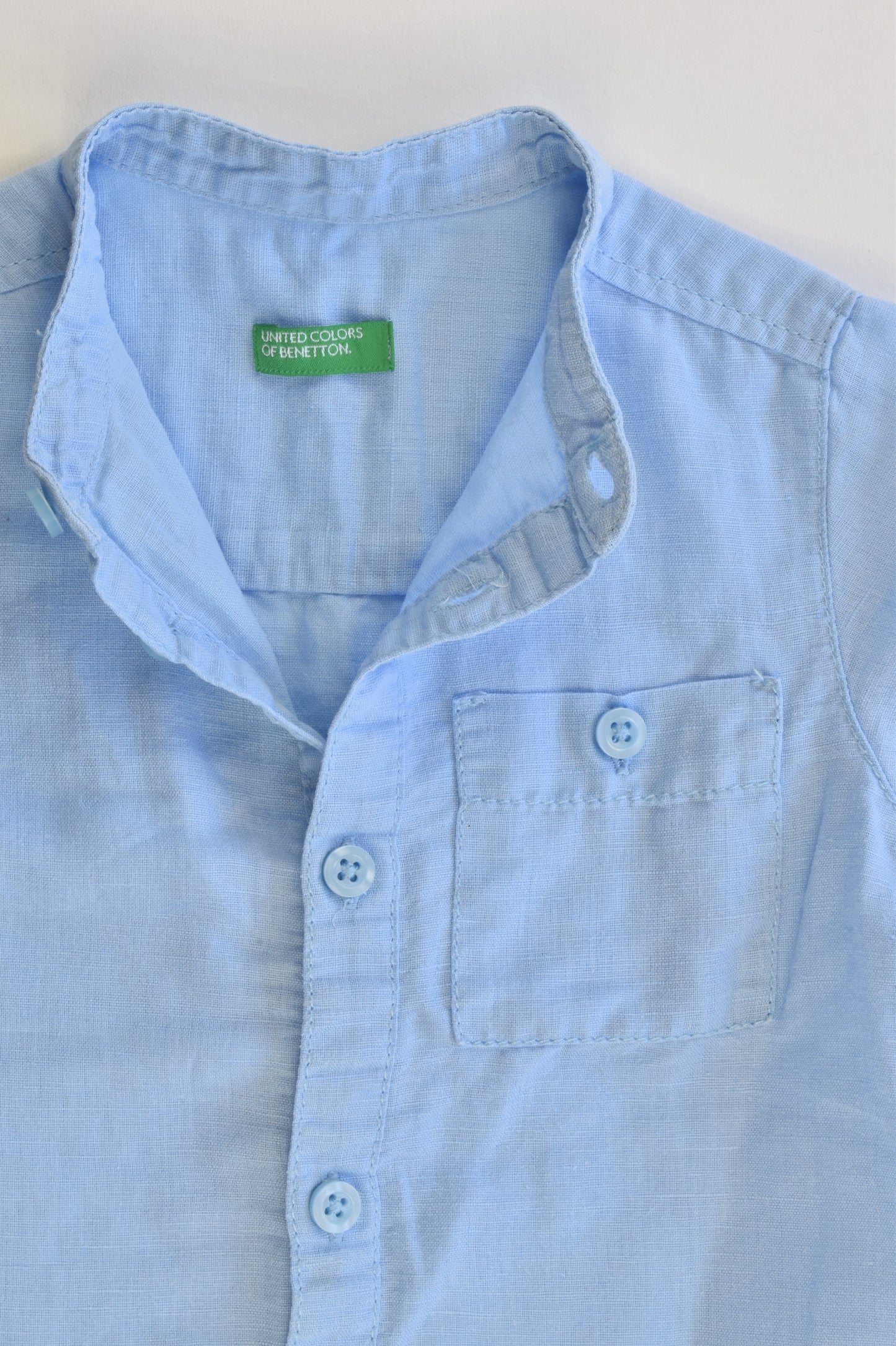 Benetton Size 1-2 (82 cm) Linen/Cotton Shirt