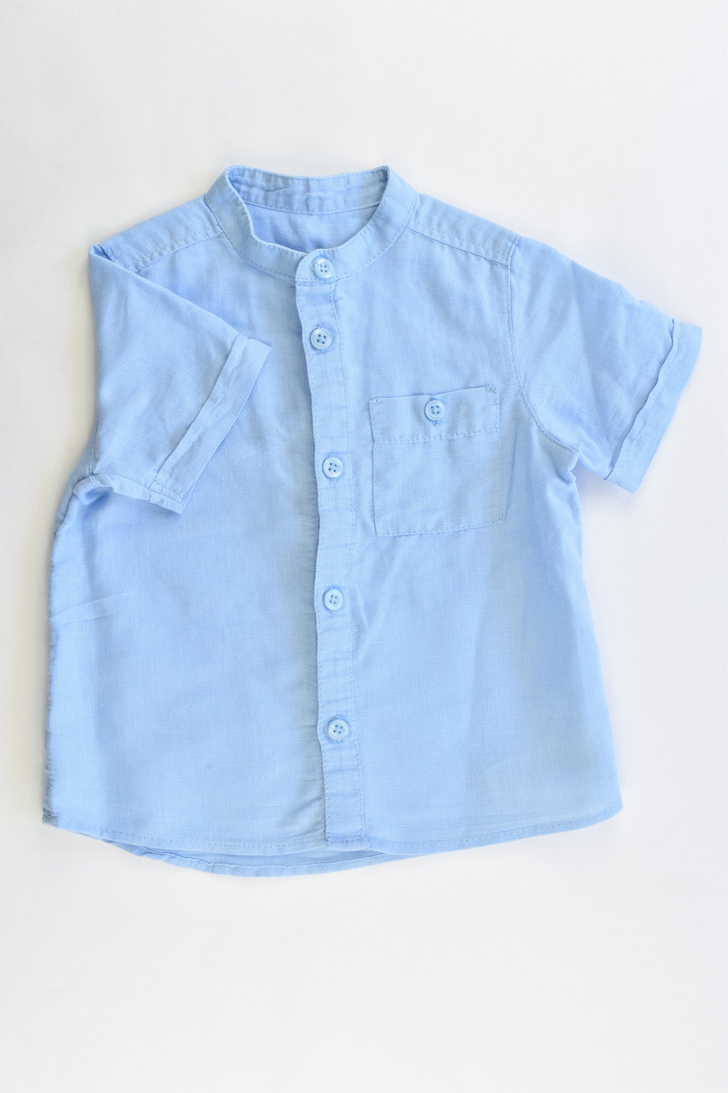Benetton Size 1-2 (82 cm) Linen/Cotton Shirt