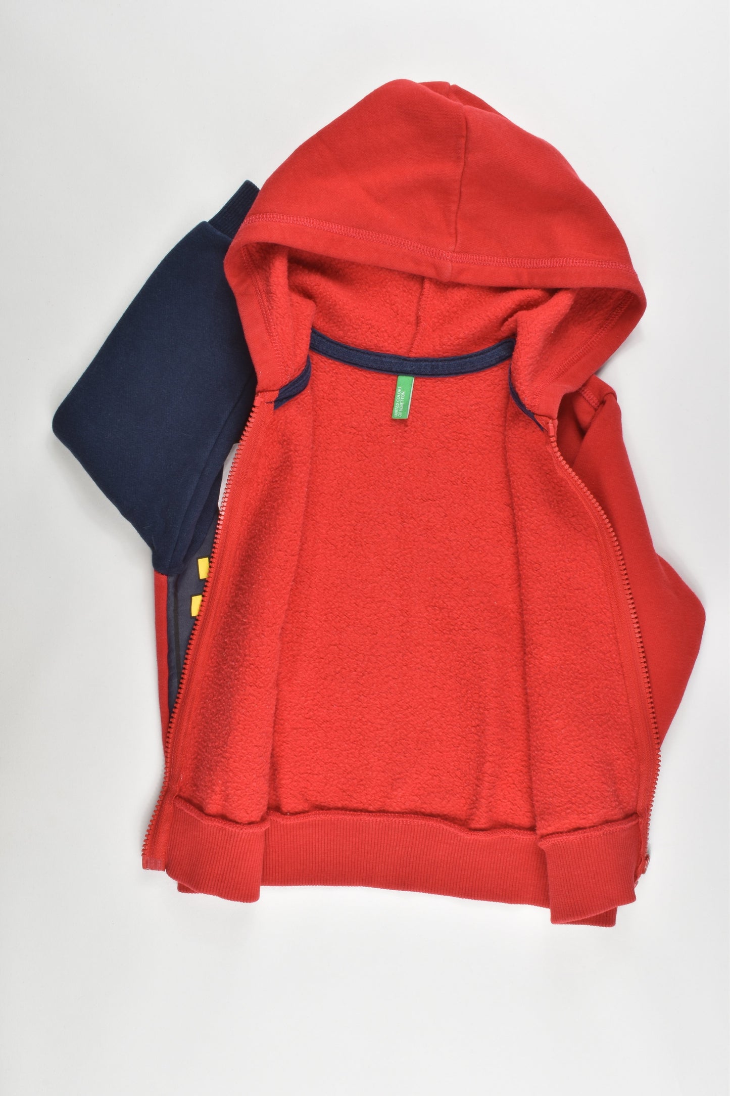 Benetton Size 3-4 Hooded Jumper