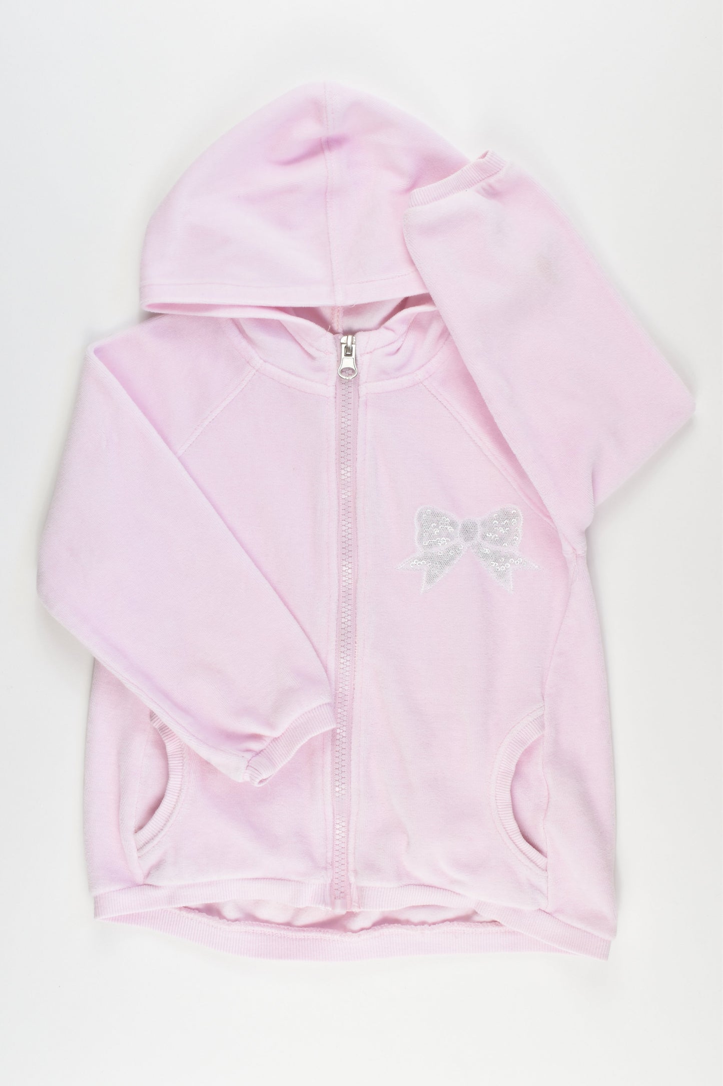 Benetton Size 3-4 Hooded Velour Jumper