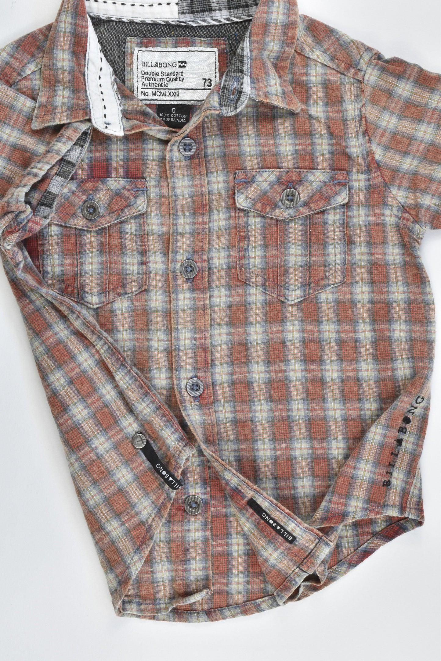 Billabong Size 0 Collared Casual Shirt