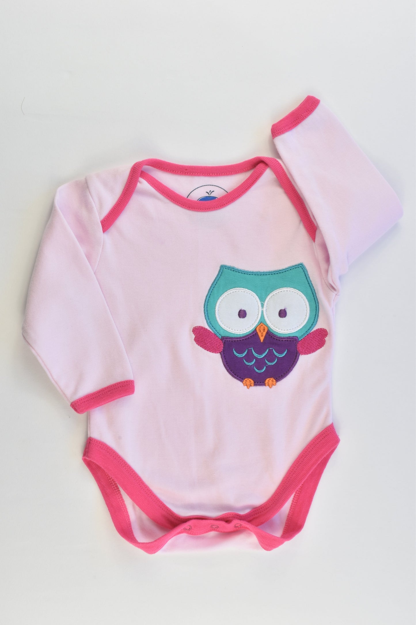 Bloo Whate Size 000 (0-3 months) Owl Bodysuit