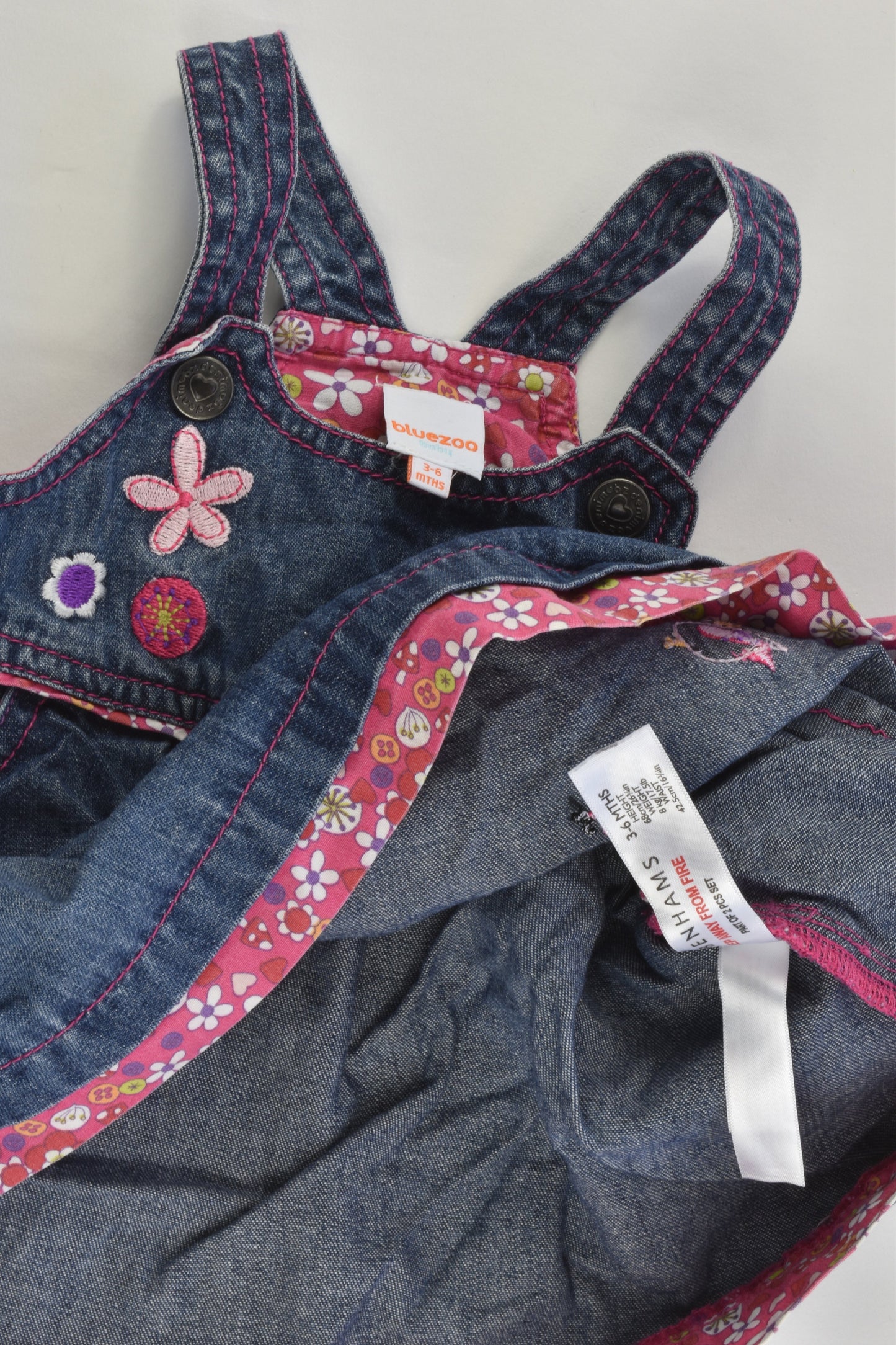 Bluezoo by Debenhams Size 00 (3-6 months, 68 cm) Denim Dress
