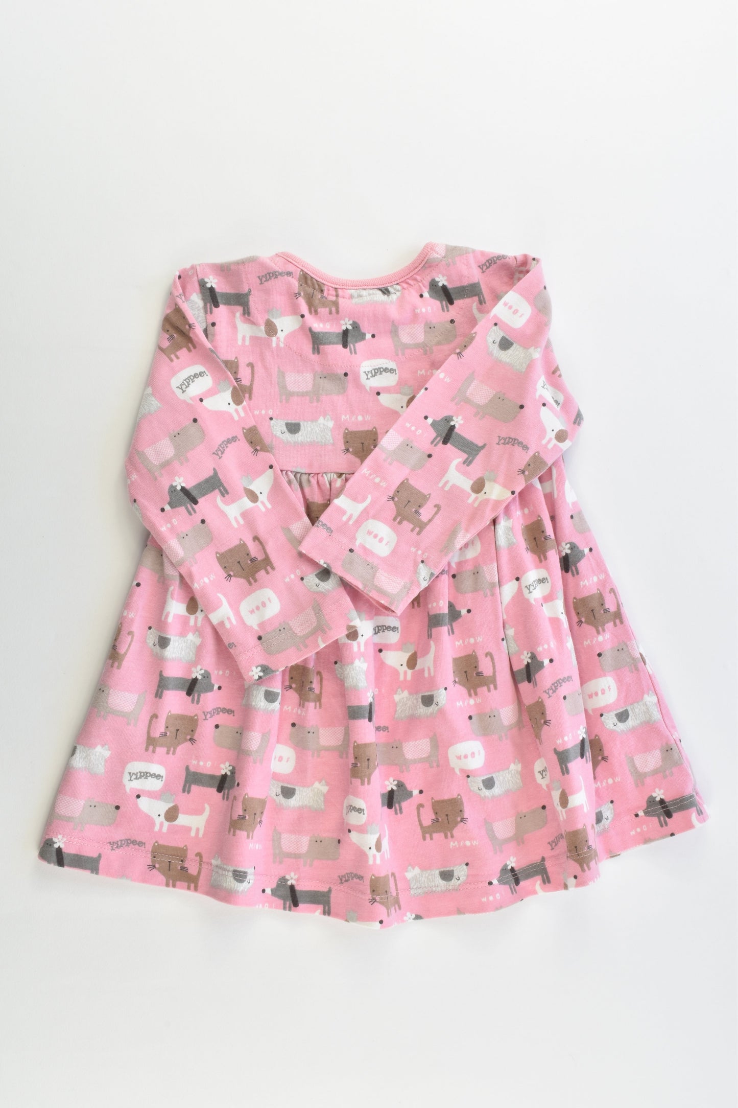 Bluezoo (Debenhams) Size 0 (74 cm, 6-9 months) Cats and Dogs Dress