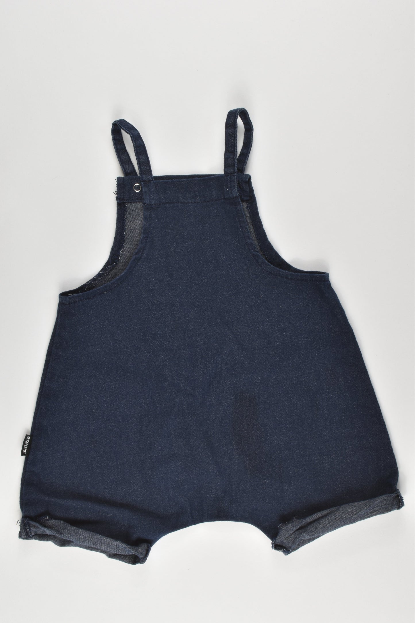 Bonds Size 00 (3-6 months) Soft Stretchy Denim Overall