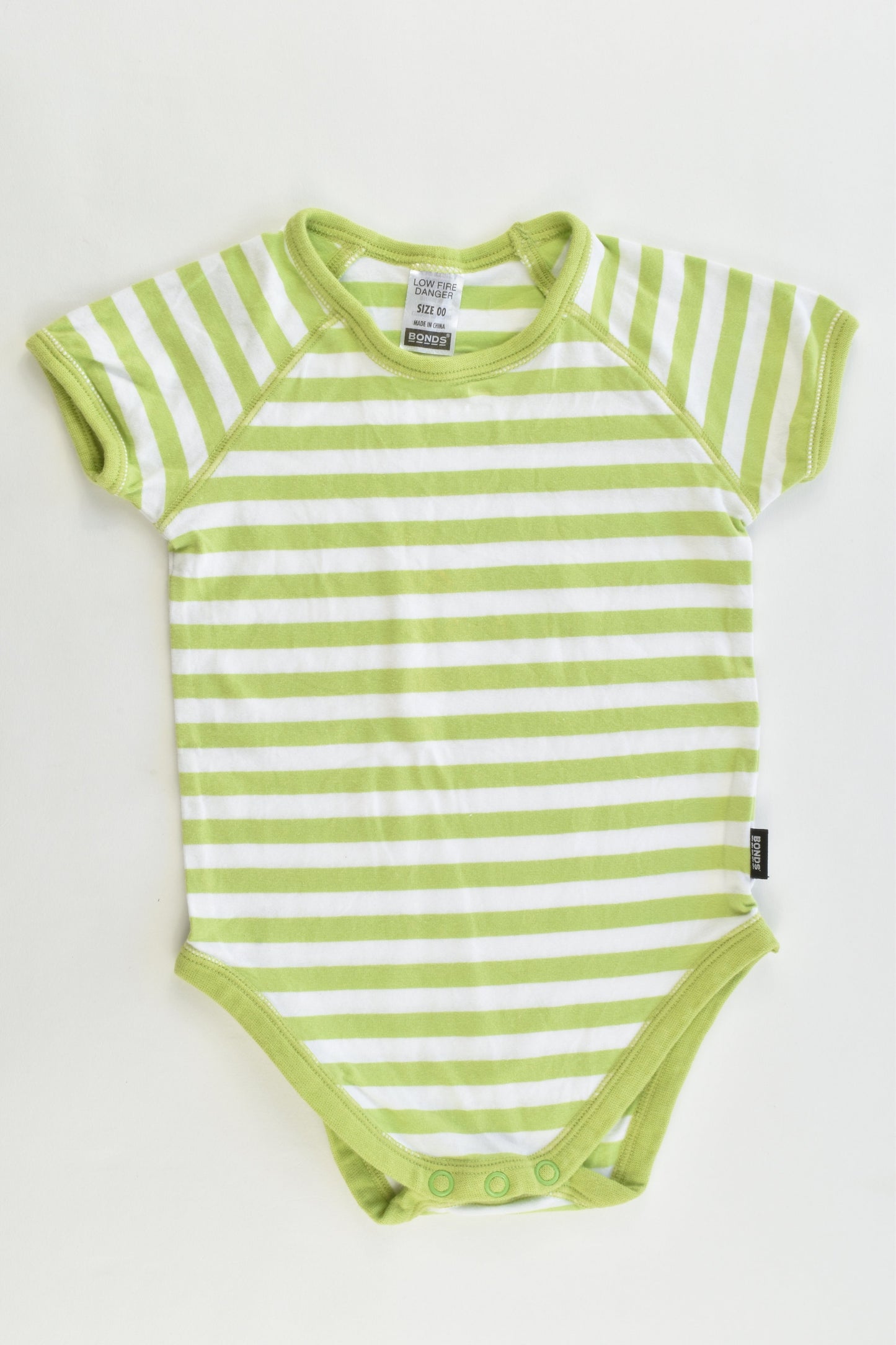 Bonds Size 00 Striped Bodysuit