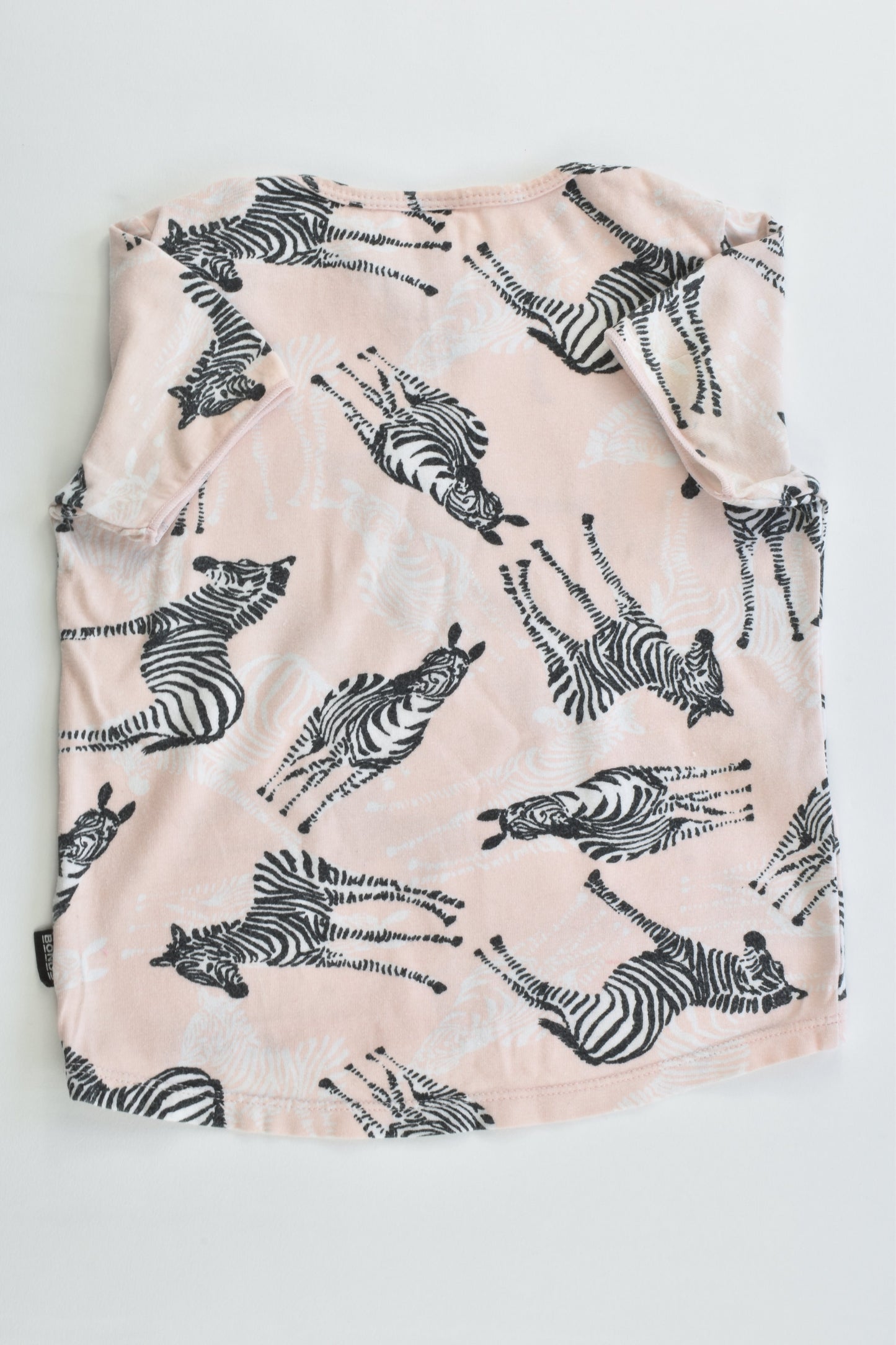 Bonds Size 1 (12-18 months) Zebra T-shirt