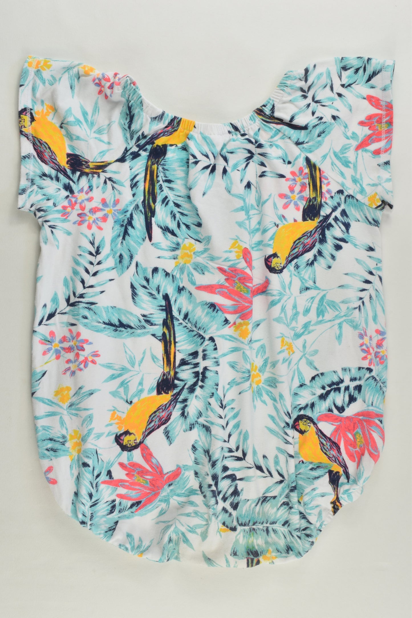 Bonds Size 1 Parrots and Leaves Short Romper