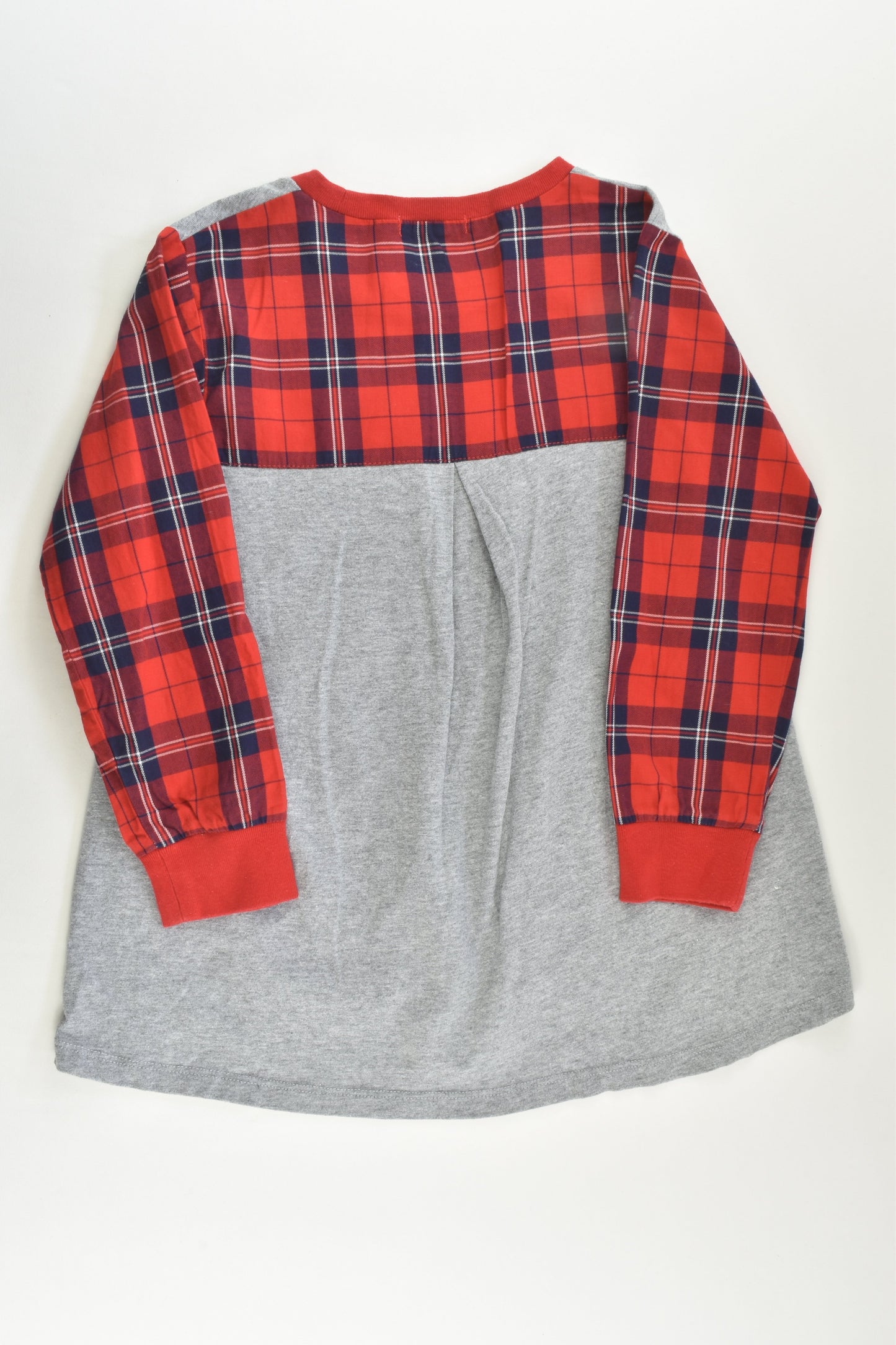 Bossini Size 5 (110 cm) Checked Back and Sleeves Tunic