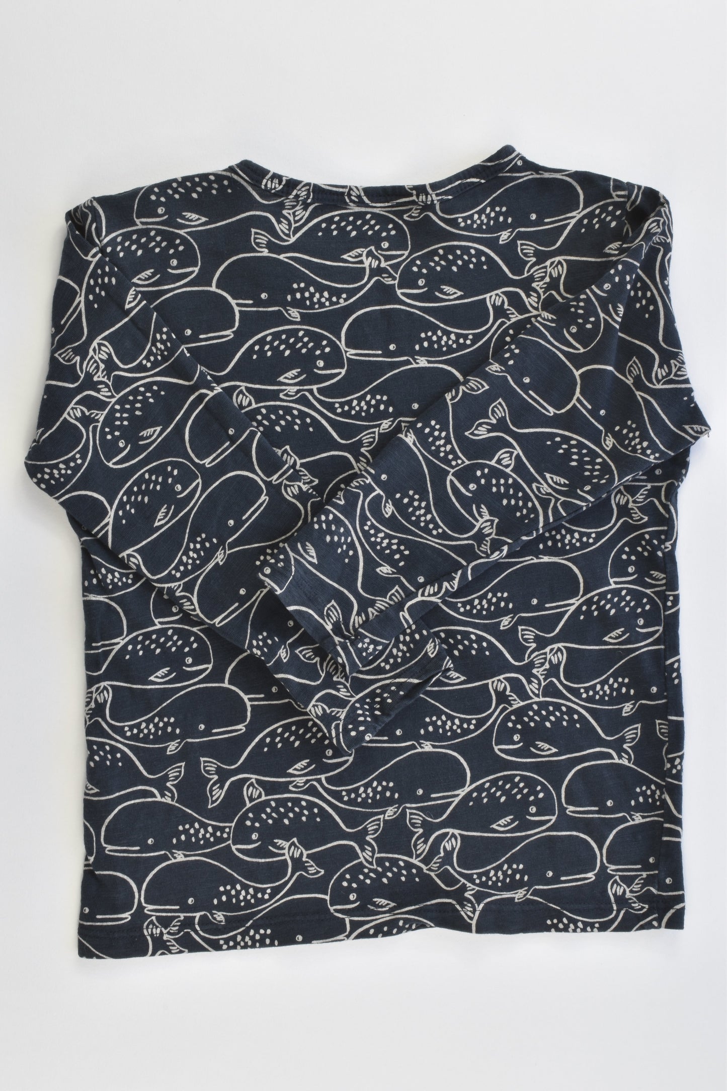 Bout'Chou (France) Size 2-3 (36 months) "Haute Mer" Whales Top