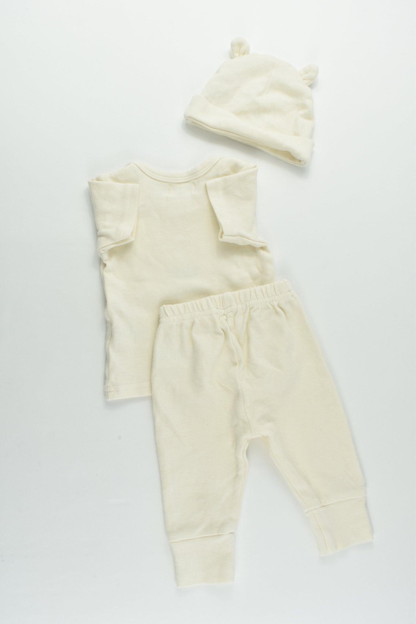 BQT Baby Organic Size 000-00 (0-6 months) Teddy Bear Outfit