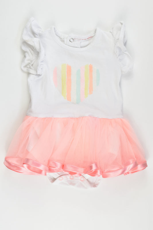 Brand Unknown Size 00 Bodysuit with Tulle