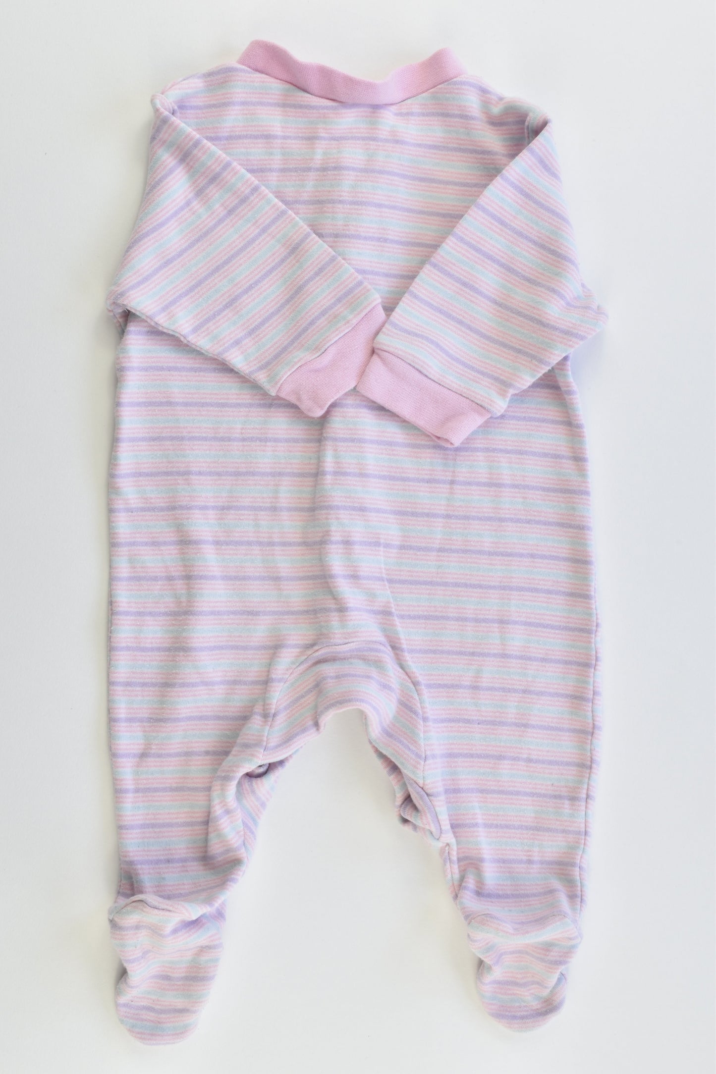 Brand Unknown Size 000 "My Pretty Garden" Footed Romper