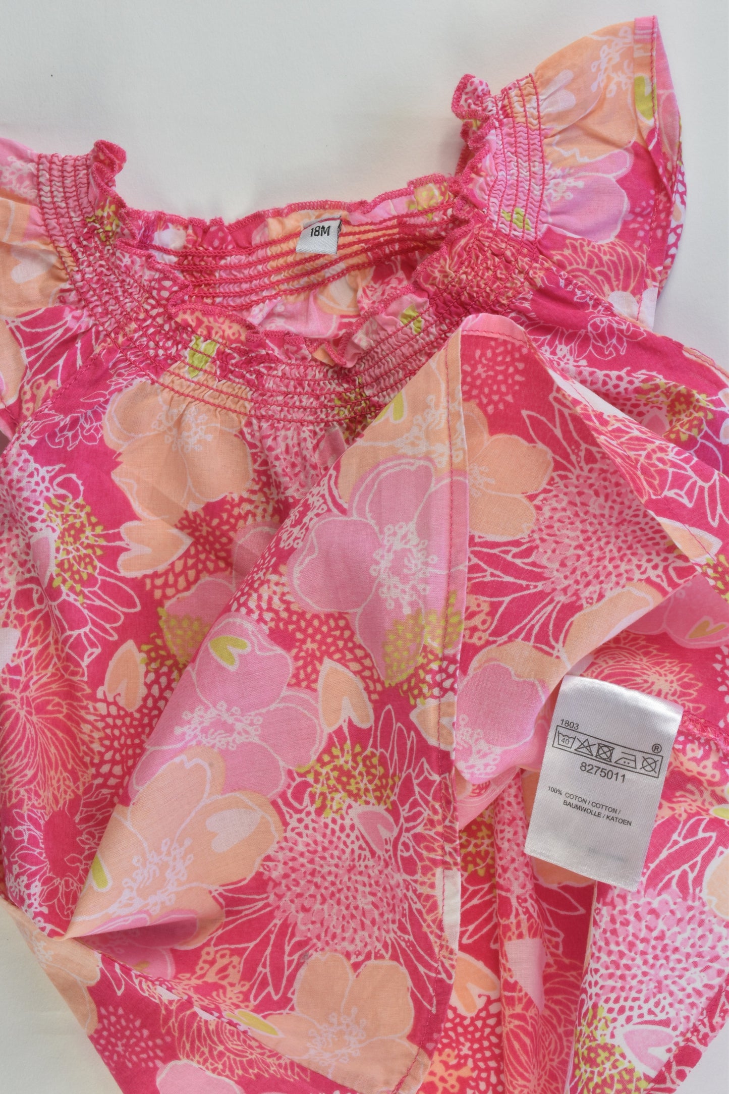 Brand Unknown Size 18 months Floral Blouse/Tunic