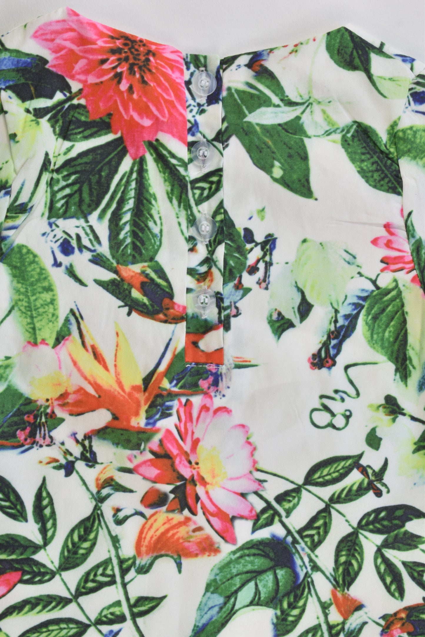 Brand Unknown Size 90 cm (1-2) Lined Floral Dress