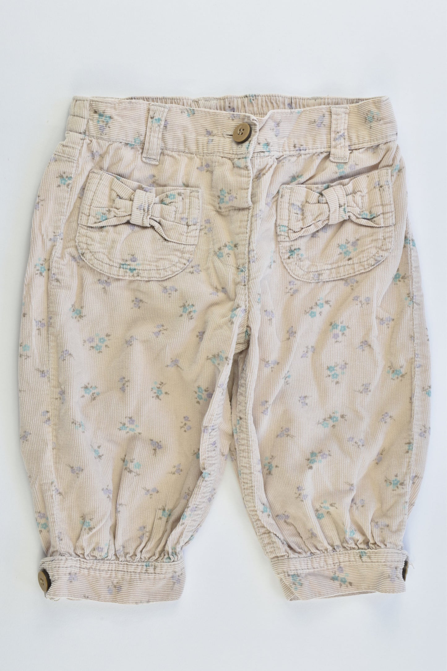 Brand Unknown Size approx 0 Floral Lightweight Cord Pants